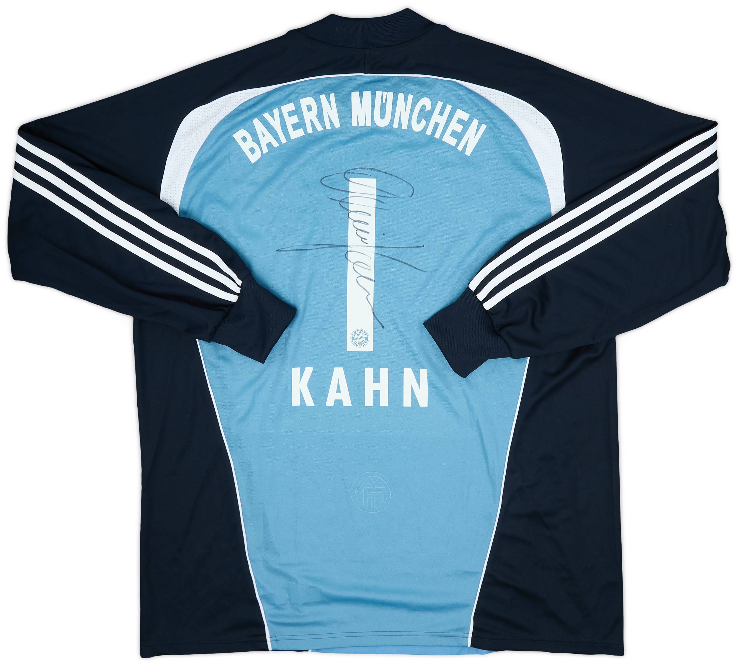 2007-08 Bayern Munich Signed GK Shirt Kahn #1