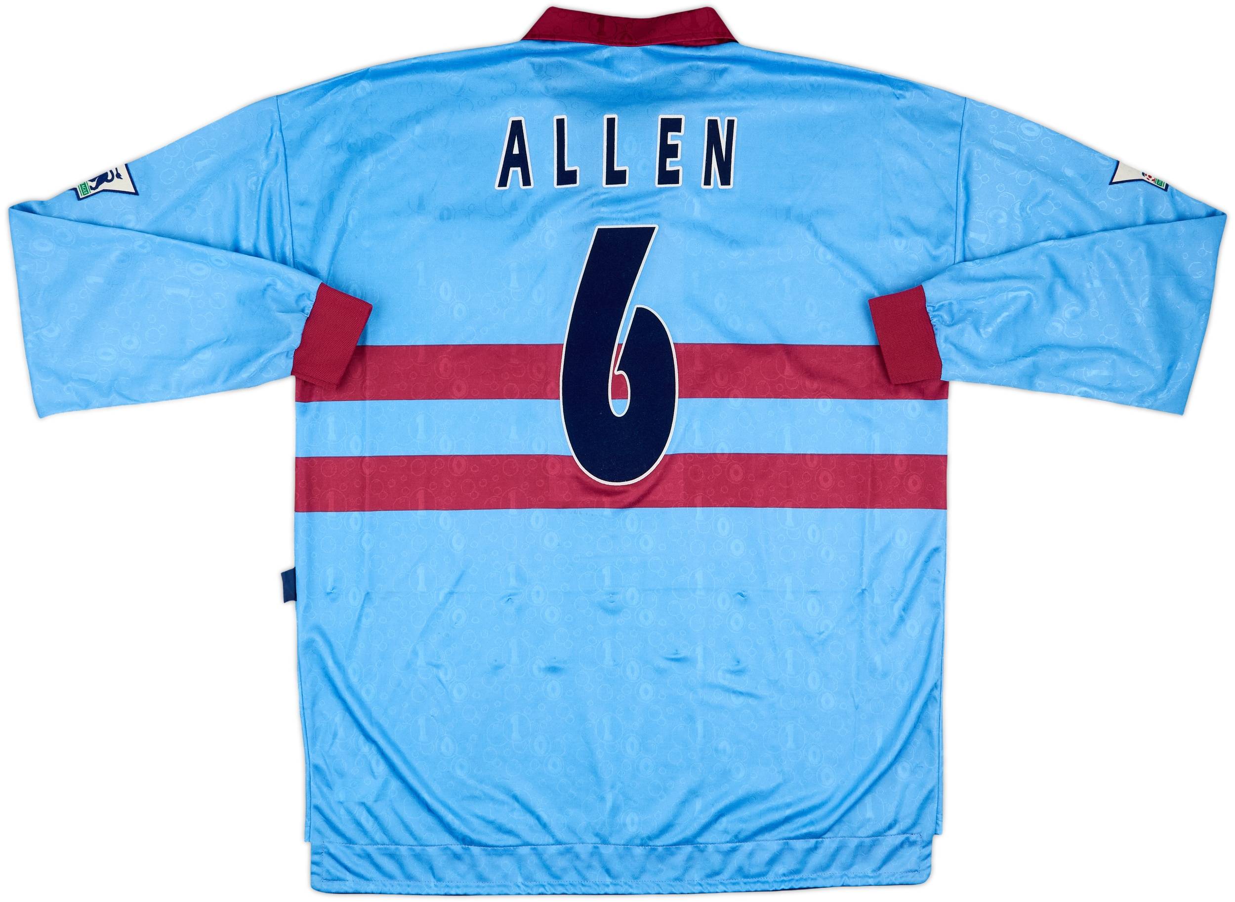 ウェア Westham United 1995/97 Away L/S Uniform c38aee1cfa487b3caa314938502f24