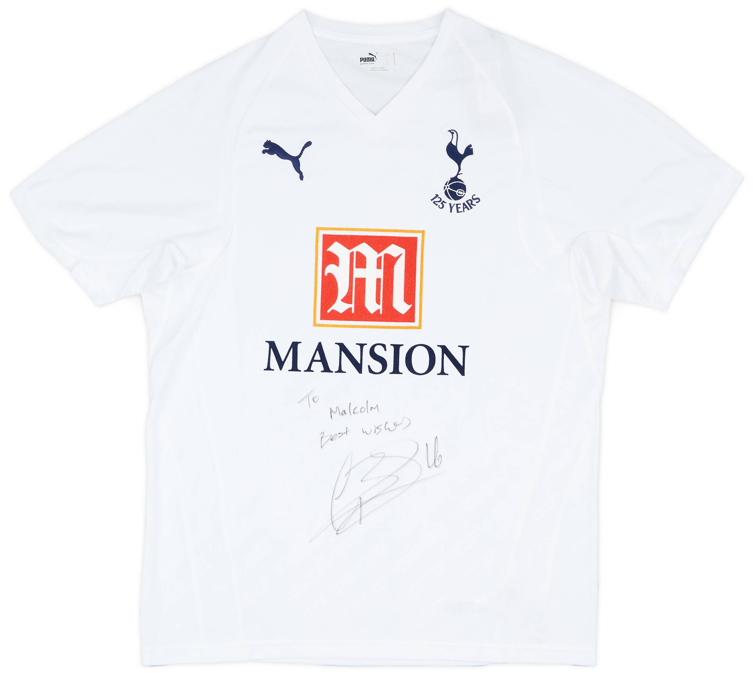 2007-08 Tottenham Signed Home Shirt (Bale)