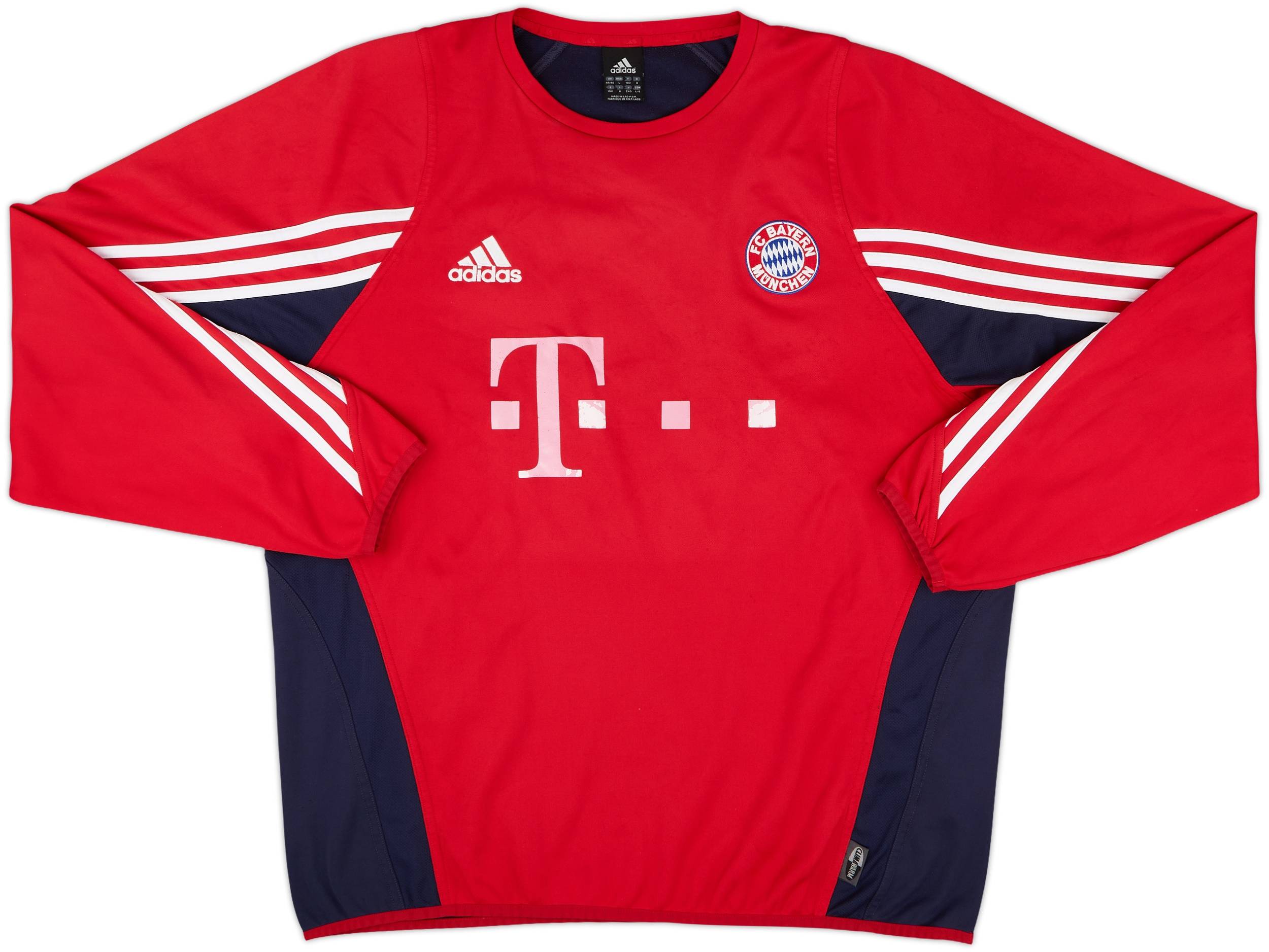 2003-04 Bayern Munich Player Issue adidas Sweat Top - 6/10 - (L/XL)