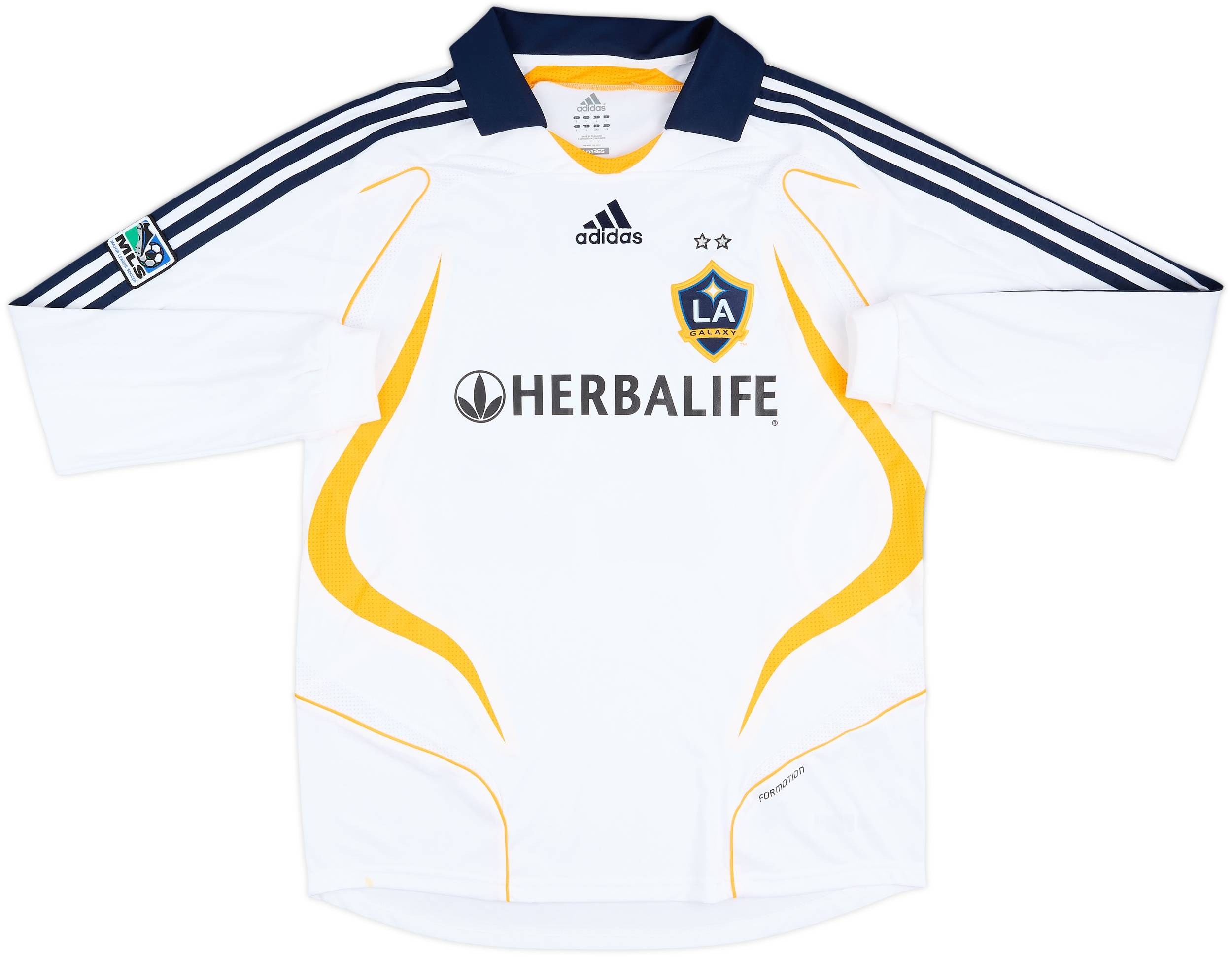 2007 LA Galaxy Player Issue Signed Home L/S Shirt Beckham #23 - 8