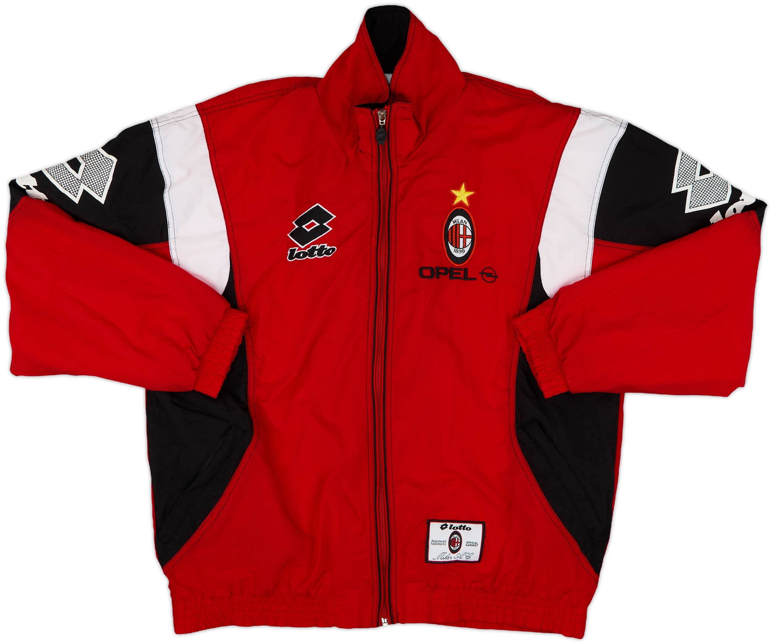 1994-95 AC Milan Lotto Track Jacket - 8/10 - (XL)