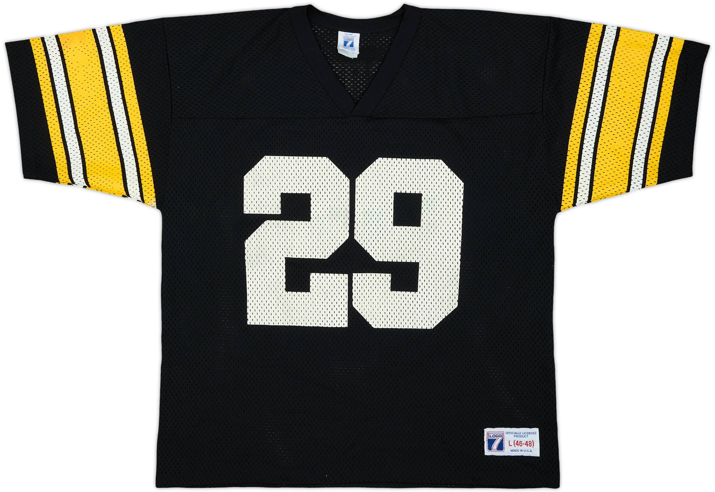 1991-94 Pittsburgh Steelers Foster #29 Logo 7 Home Jersey - 8/10 - (L)