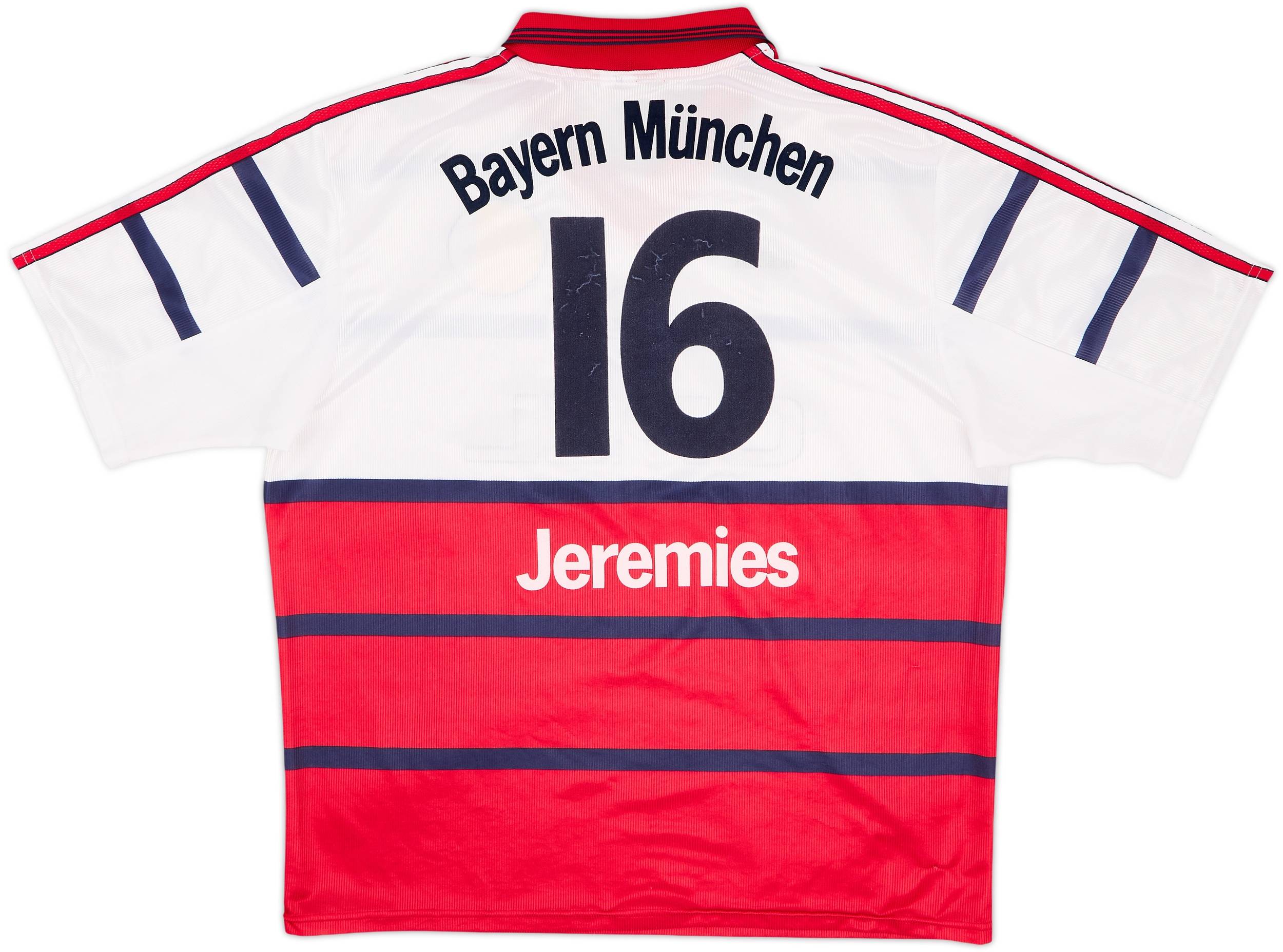 1998-00 Bayern Munich Away Shirt Jeremies #16 - 8/10 - (XL)