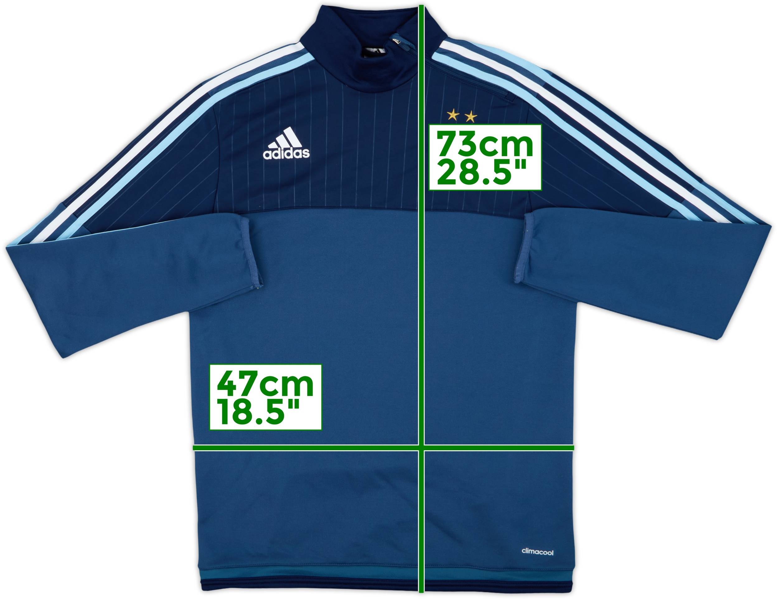 2014-15 Argentina adidas 1/4 Zip Training Top - 8/10 - (S)
