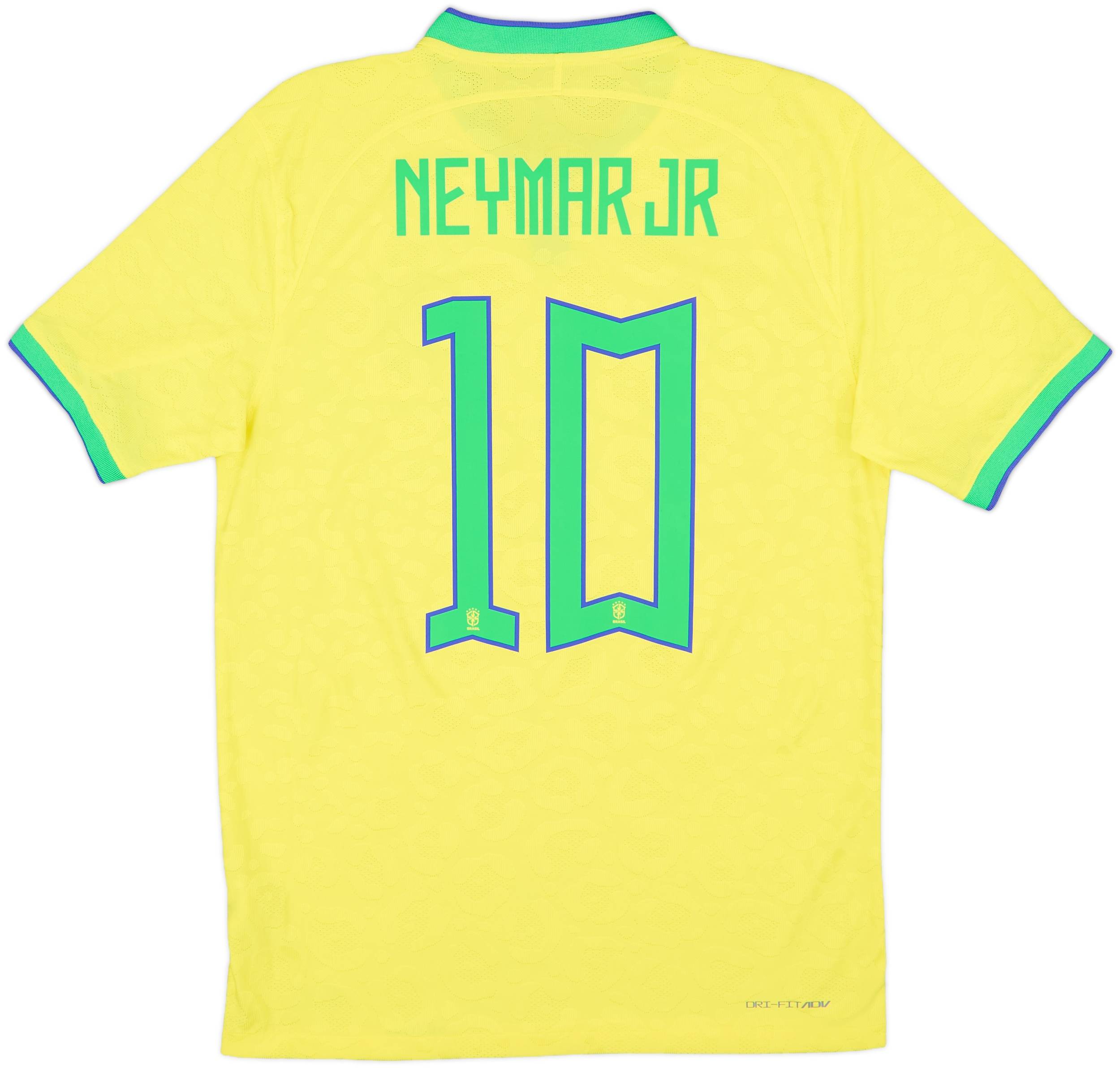 2022-23 Brazil Authentic Home Shirt Neymar Jr #10 - 10/10 - (M)
