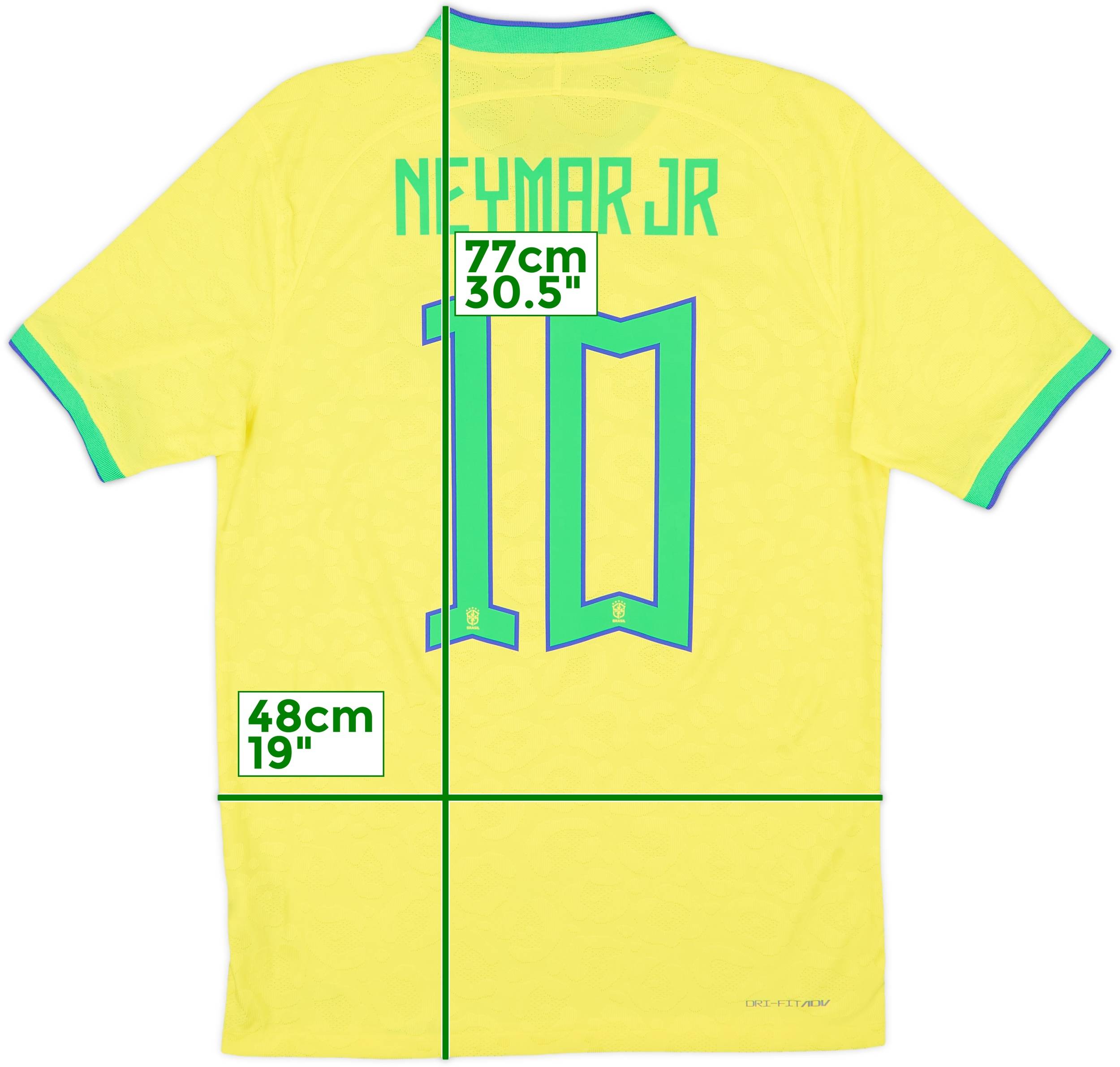 2022-23 Brazil Authentic Home Shirt Neymar Jr #10 - 10/10 - (M)