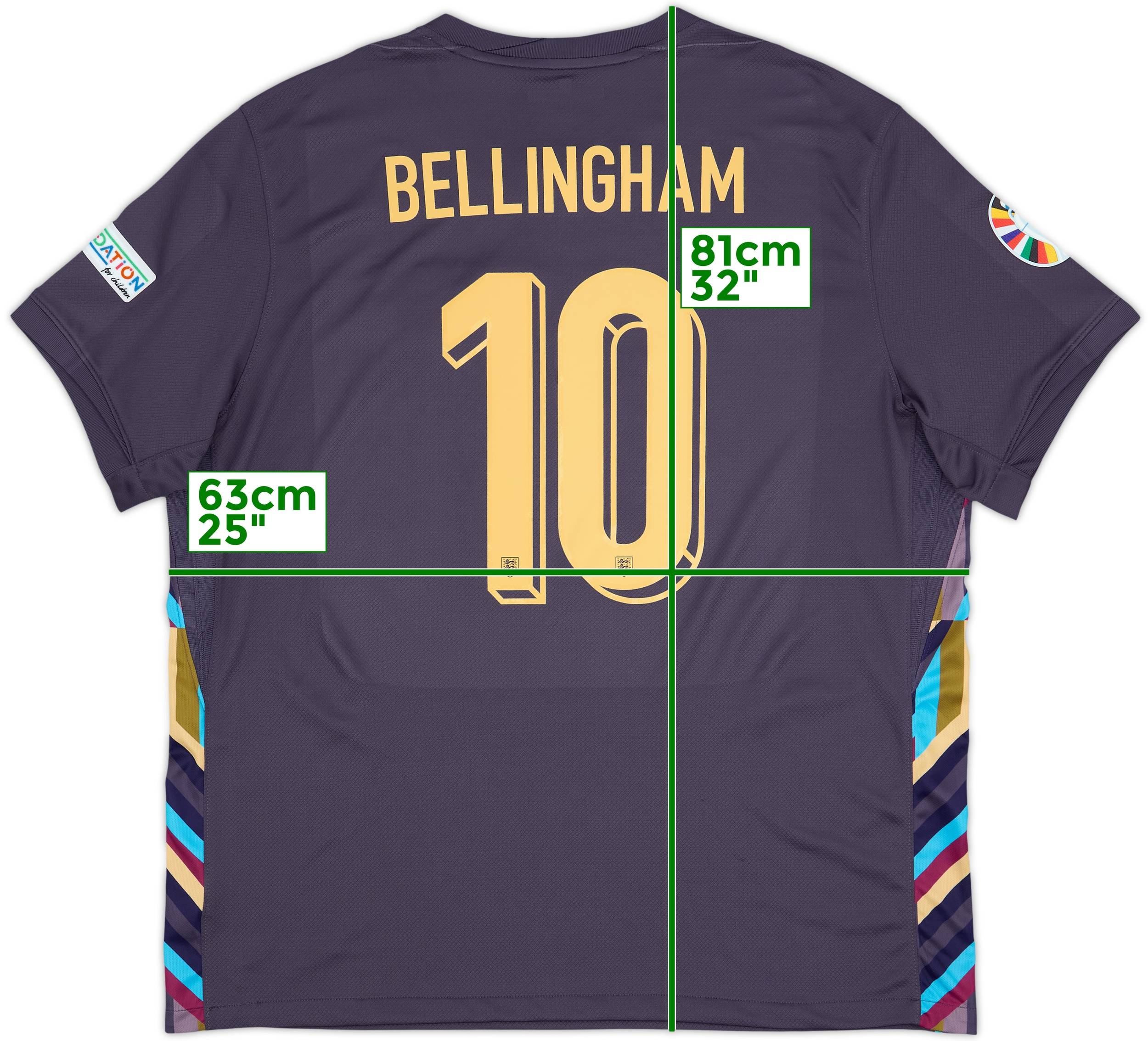 2024-26 England Away Shirt Bellingham #10 - 7/10 - (XXL)
