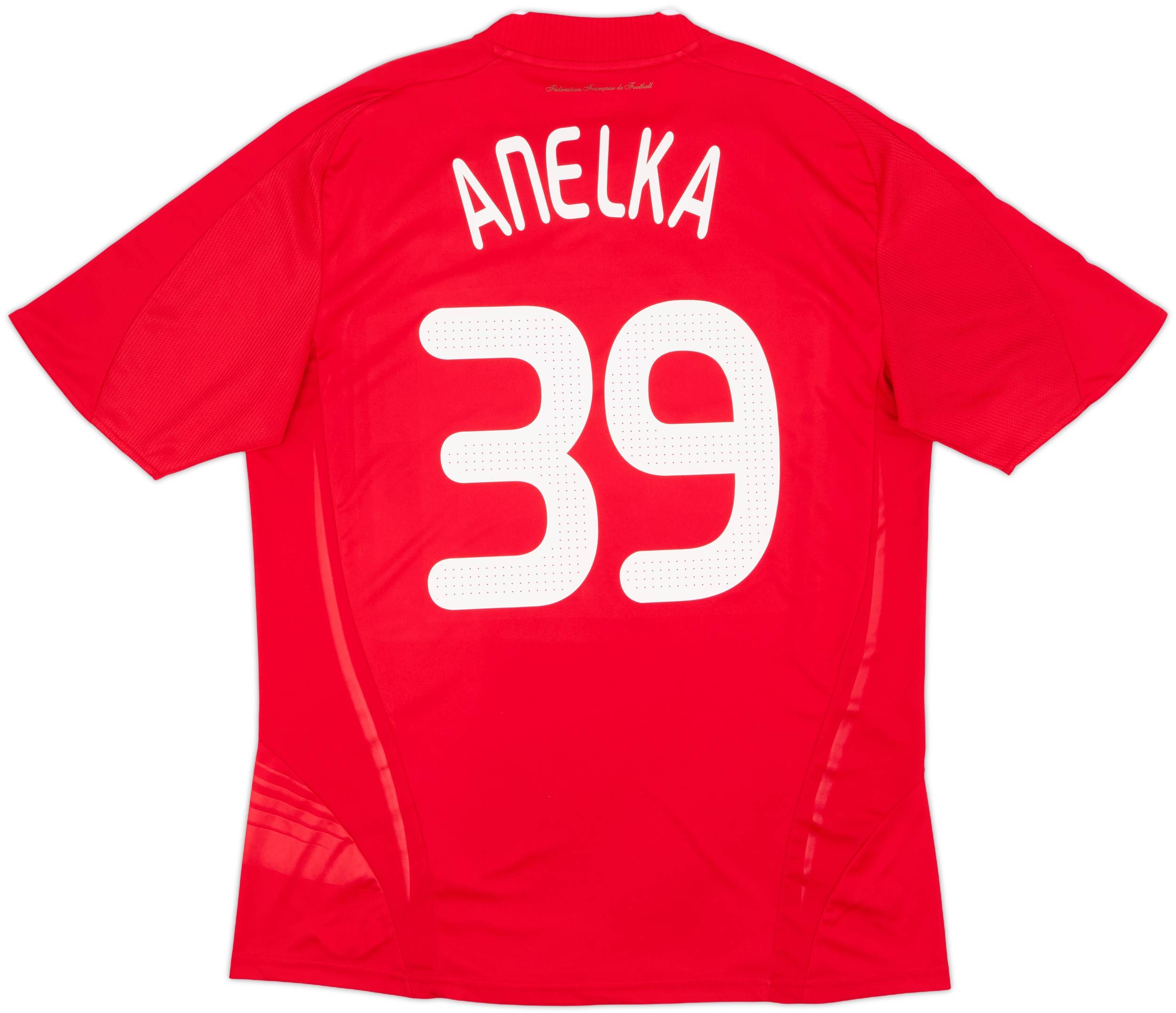  フランス代表 ユニフォーム ゲームシャツ 07-08 サッカー 2007-08 France Away Shirt Anelka #39 - 7/10 - (L)