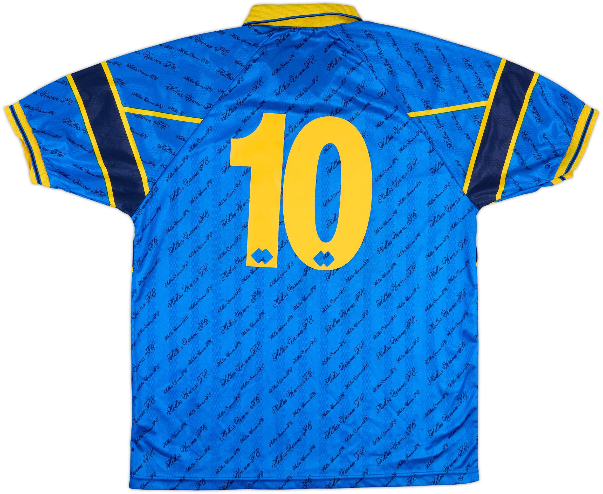 Hellas Verona FC SIMEONE 99番 シャツ 1998-99 Hellas Verona Match Issue Home Shirt #10