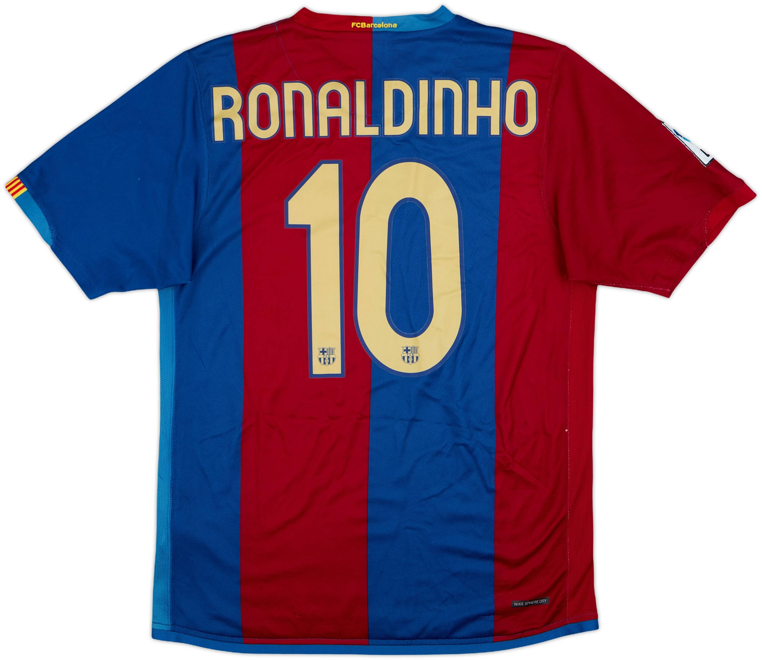 2006-07 Barcelona Home Shirt Ronaldinho #10 - 8/10 - (M)
