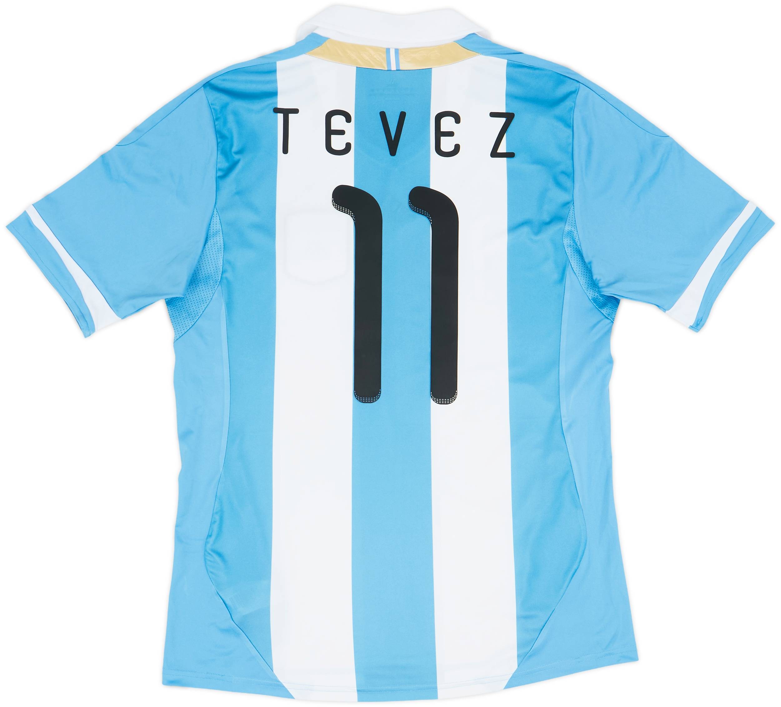 2011-13 Argentina Home Shirt Tevez #11 - 7/10 - (M)