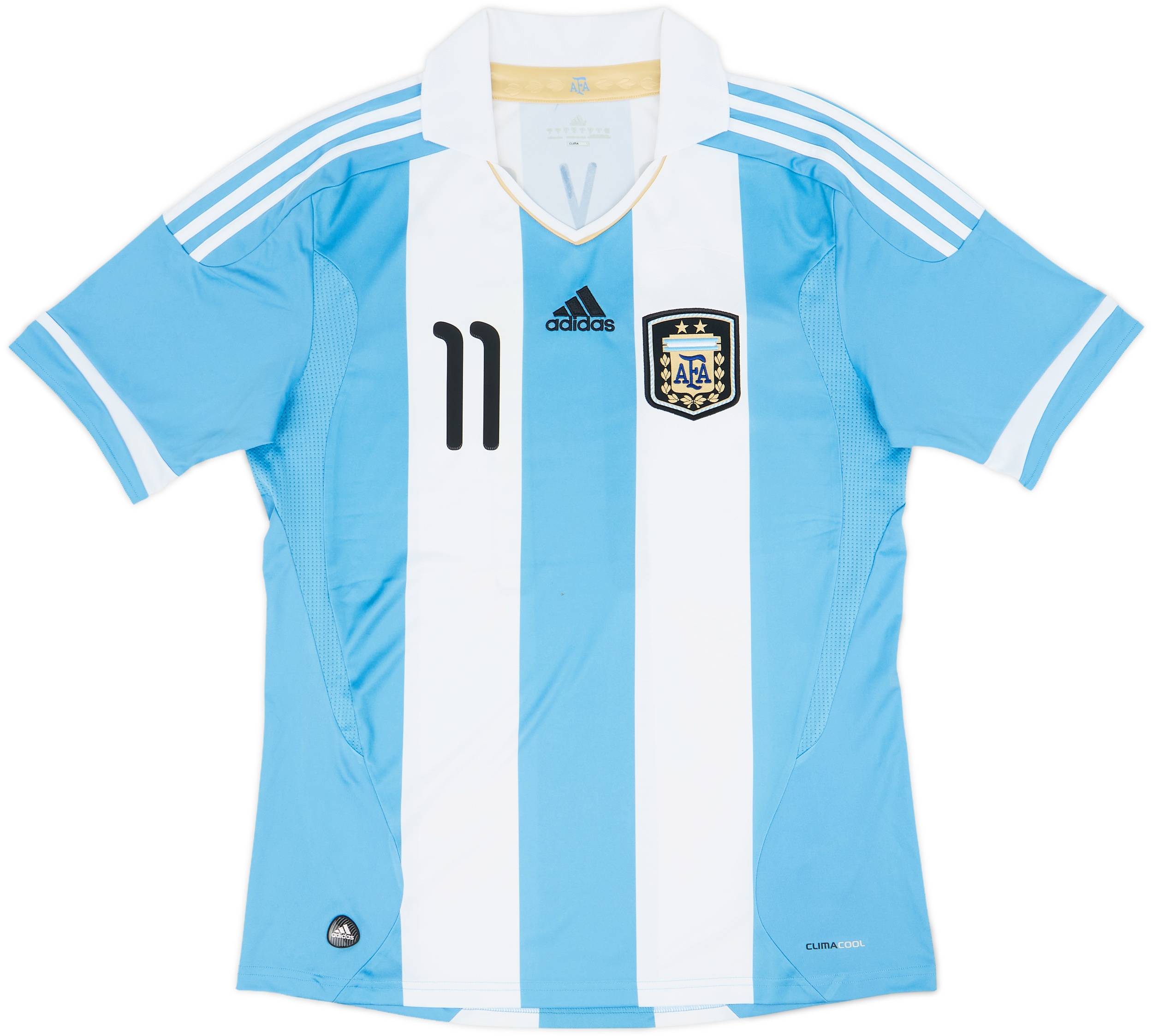  アルゼンチン代表 TEVEZ 11 サイズO 2011-13 Argentina Home Shirt Tevez #11 - 7/10 - (M)
