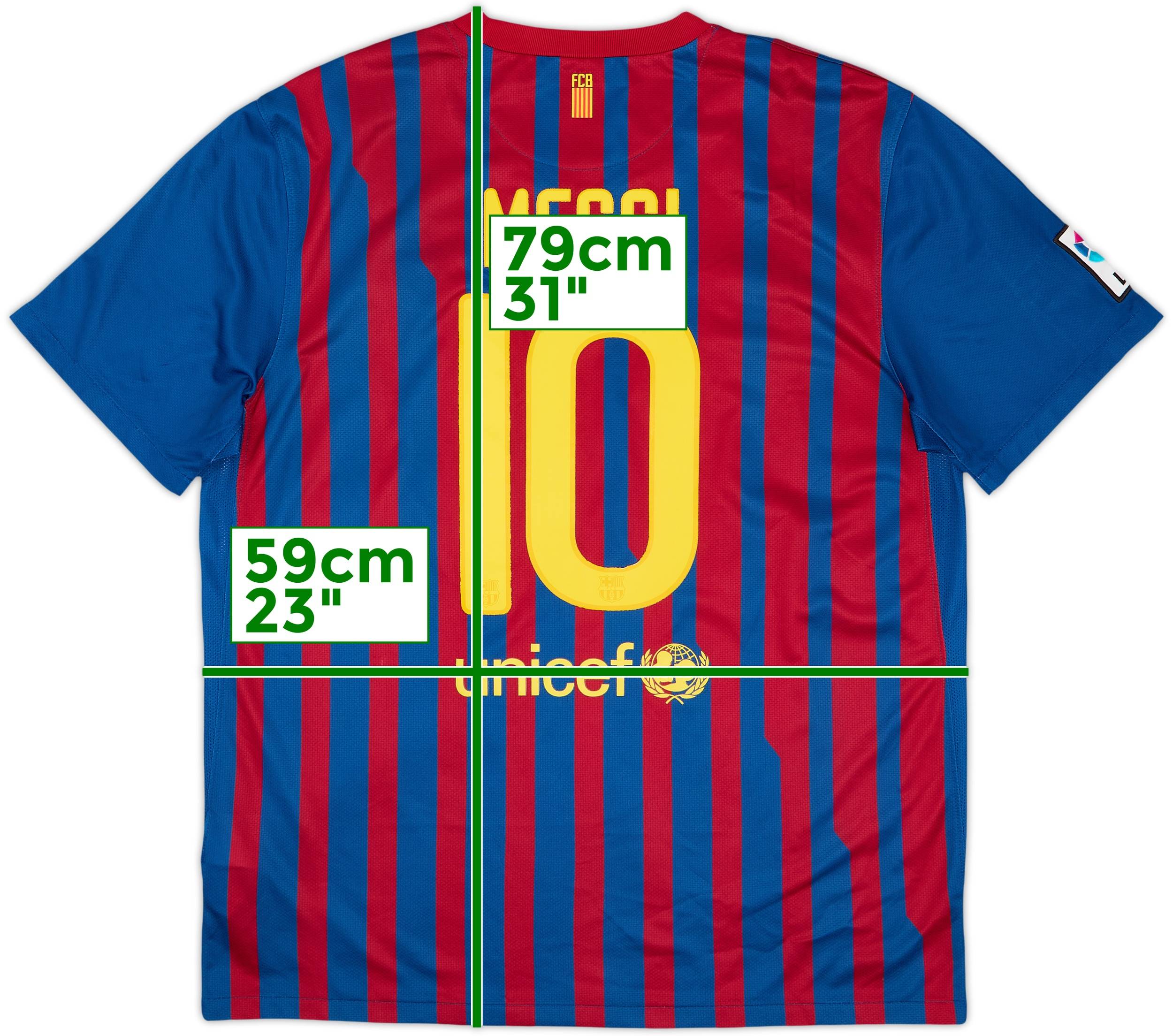 2011-12 Barcelona Home Shirt Messi #10 - 8/10 - (XL)