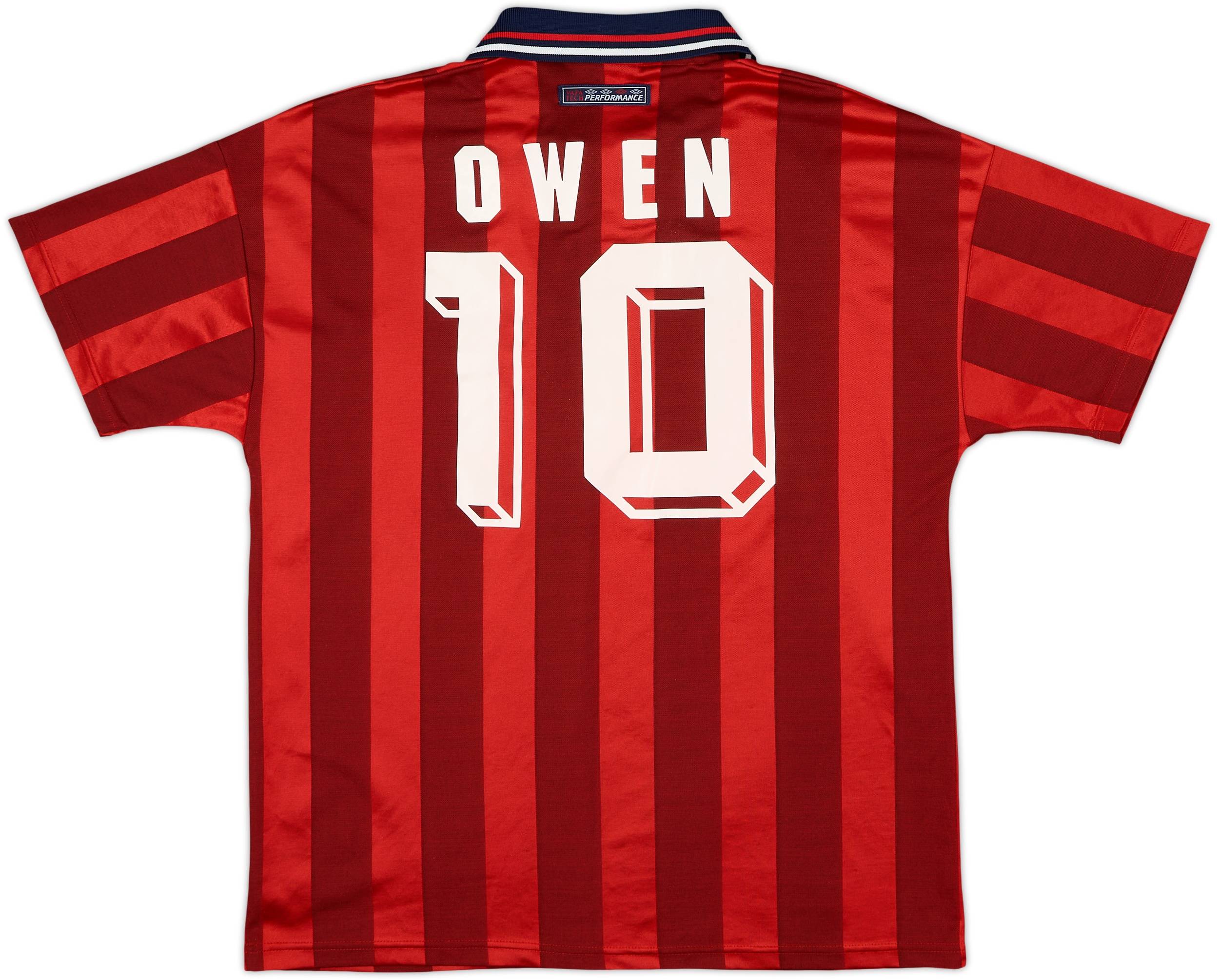 1997-99 England Away Shirt Owen #10 - 6/10 - (L)