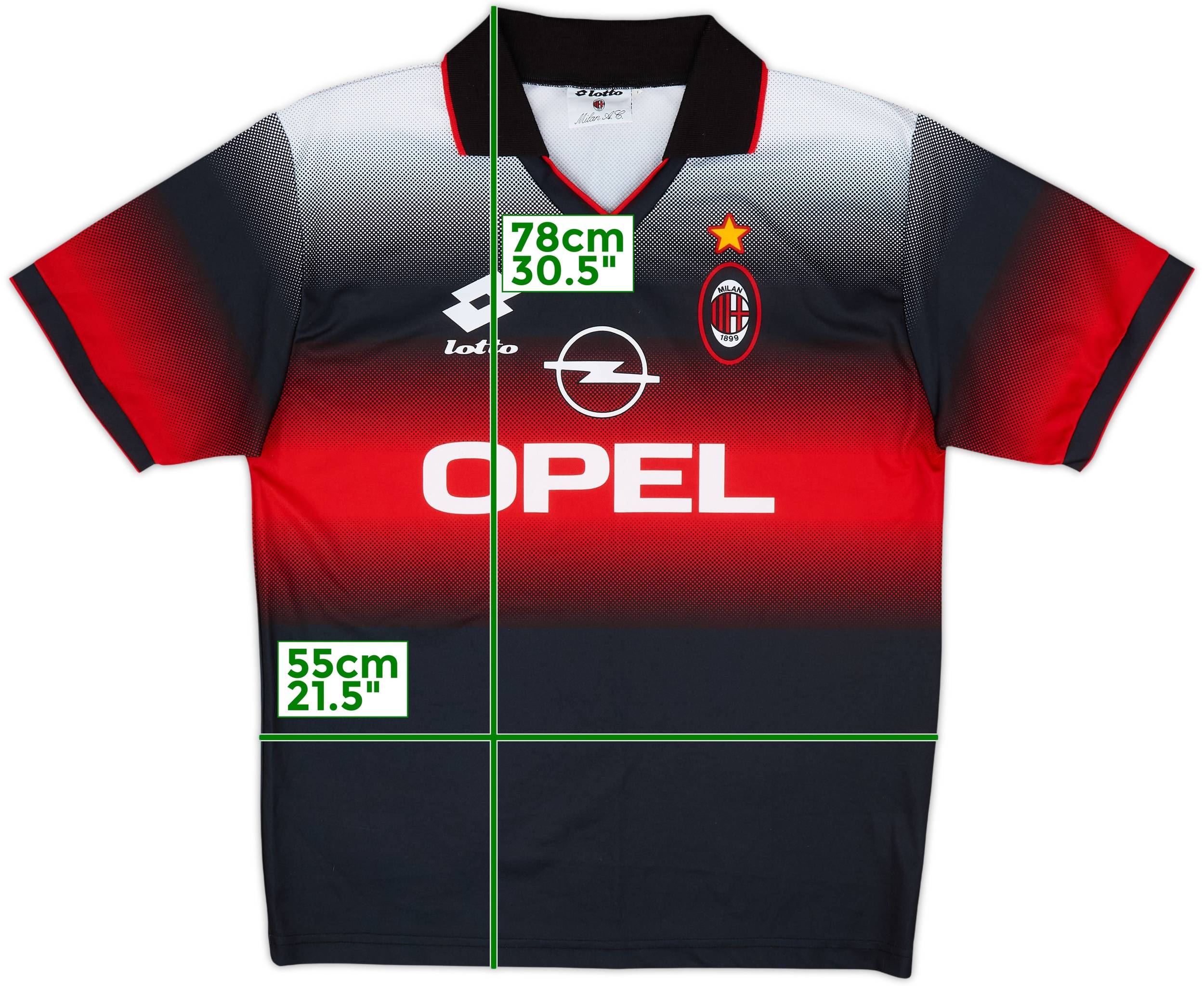 1996-97 AC Milan Lotto Training Shirt - 10/10 - (L)