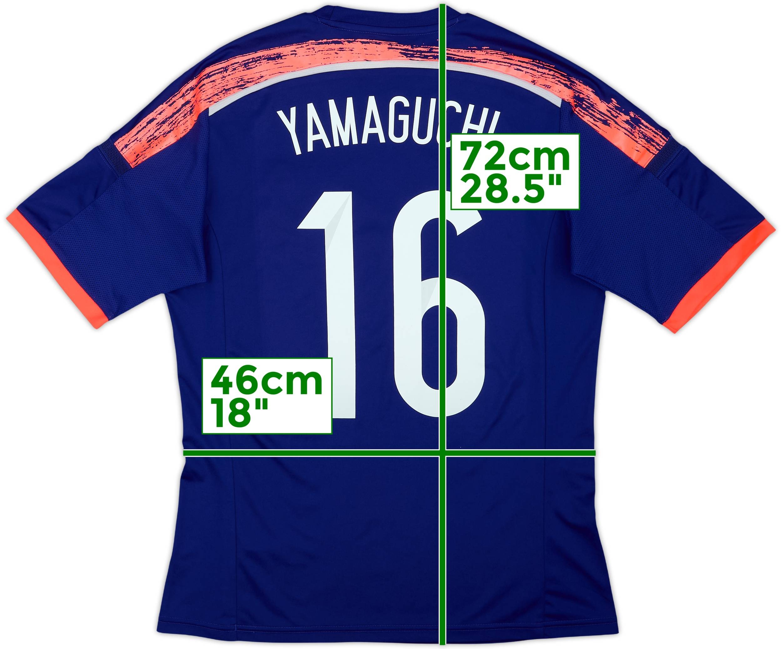 JAPANユニフォーム 2013-15 Japan Home Shirt Yamaguchi #16 - 8/10 - (M)