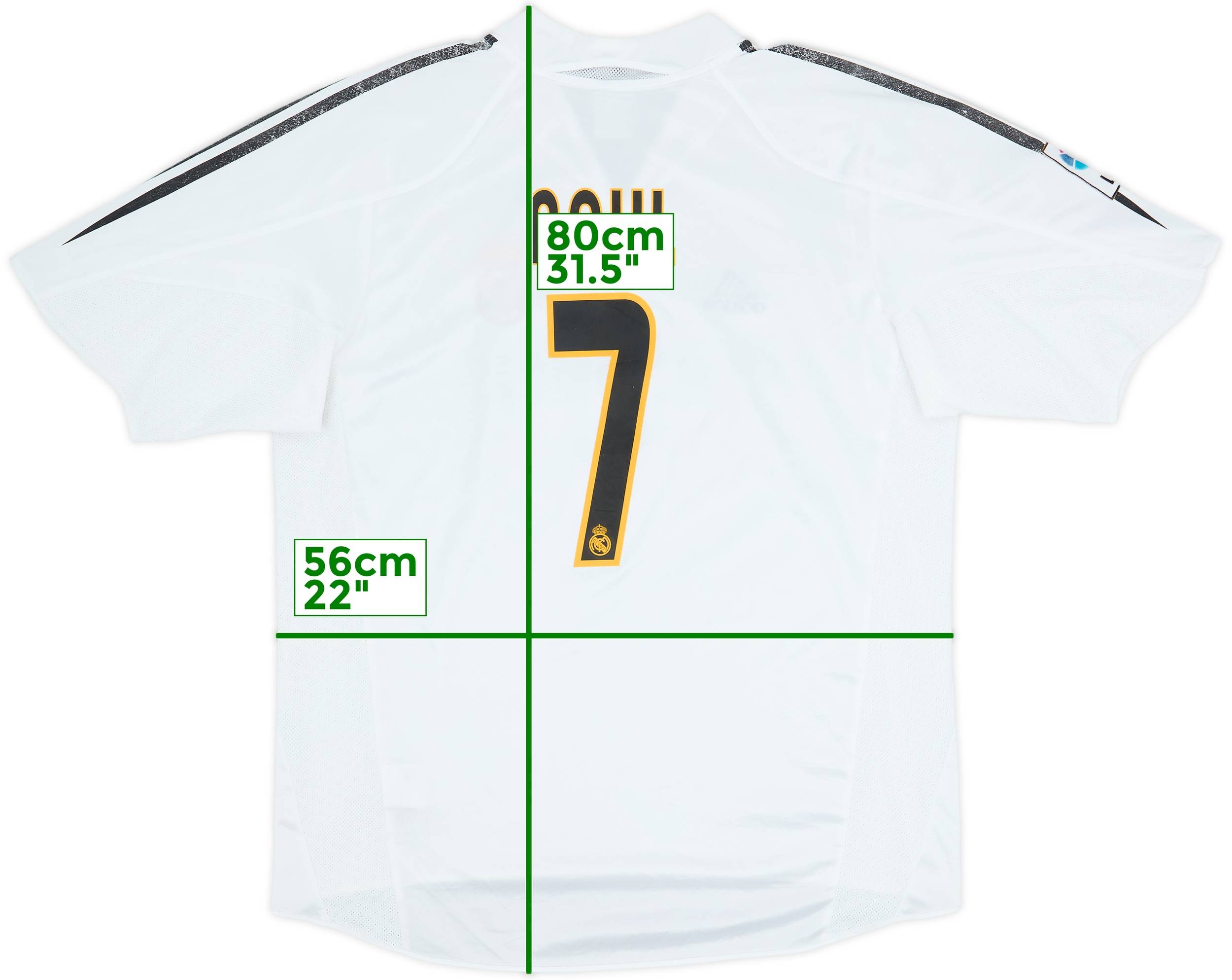 2004-05 Real Madrid Home Shirt Raul #7 - 5/10 - (L)