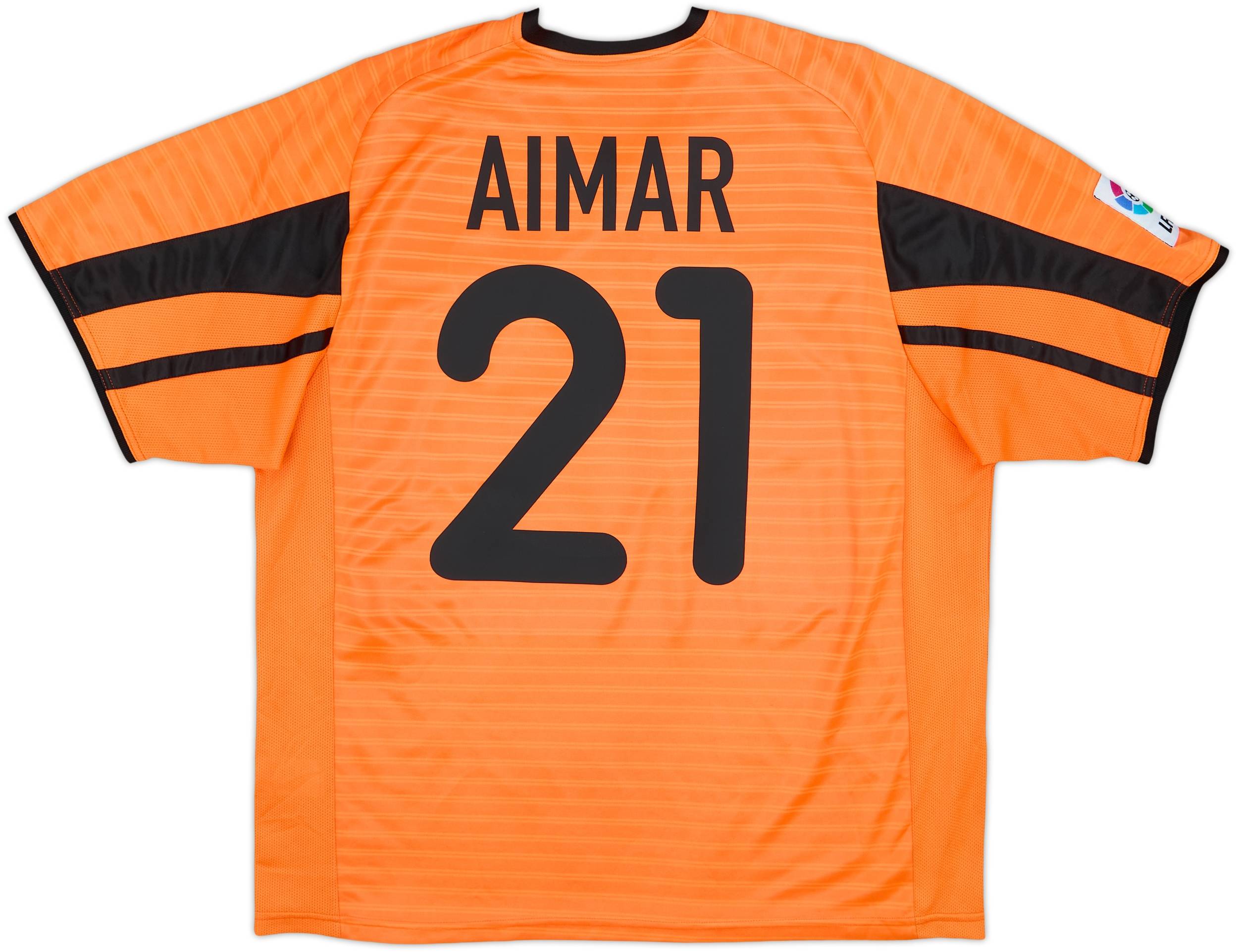 2001-02 Valencia Away Shirt Aimar #21 - 8/10 - (XL)