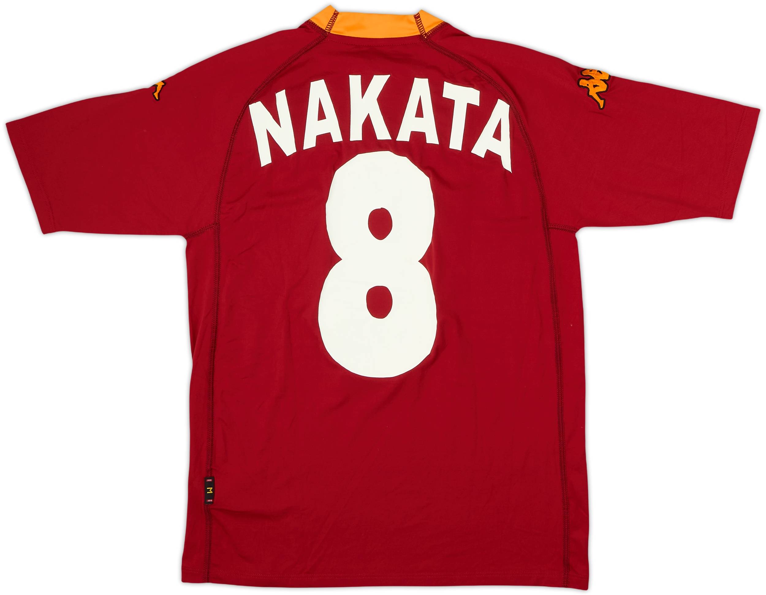 2000-01 Roma Home Shirt Nakata #8 - 6/10 - (M)