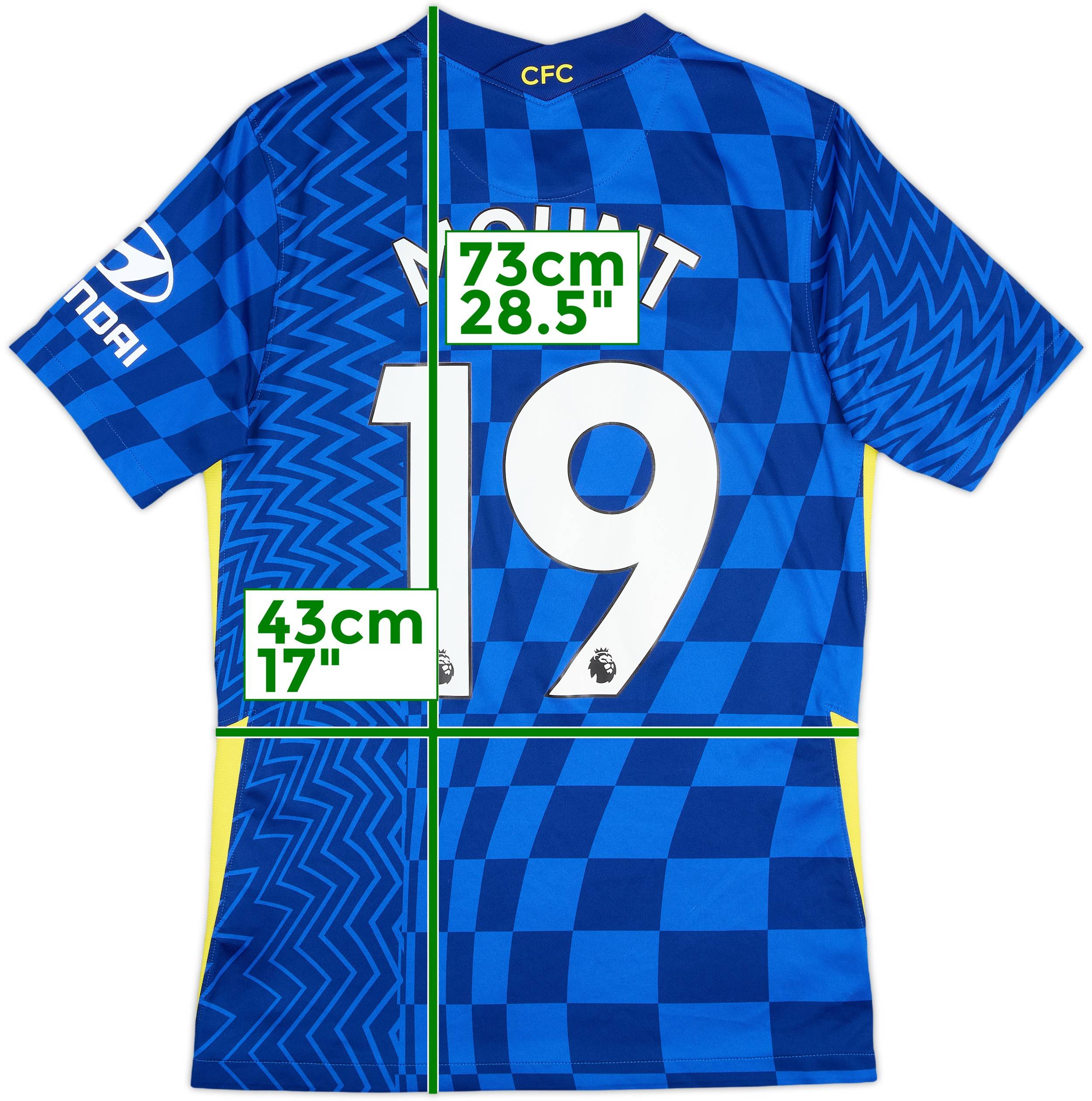 2021-22 Chelsea Home Shirt Mount #19 - 9/10 - (S)