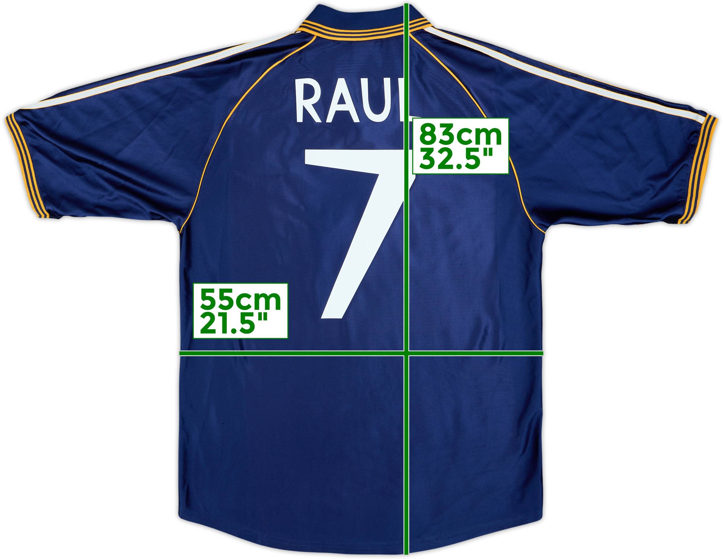 1998-99 Real Madrid Third Shirt Raul #7 - 7/10 - (L)