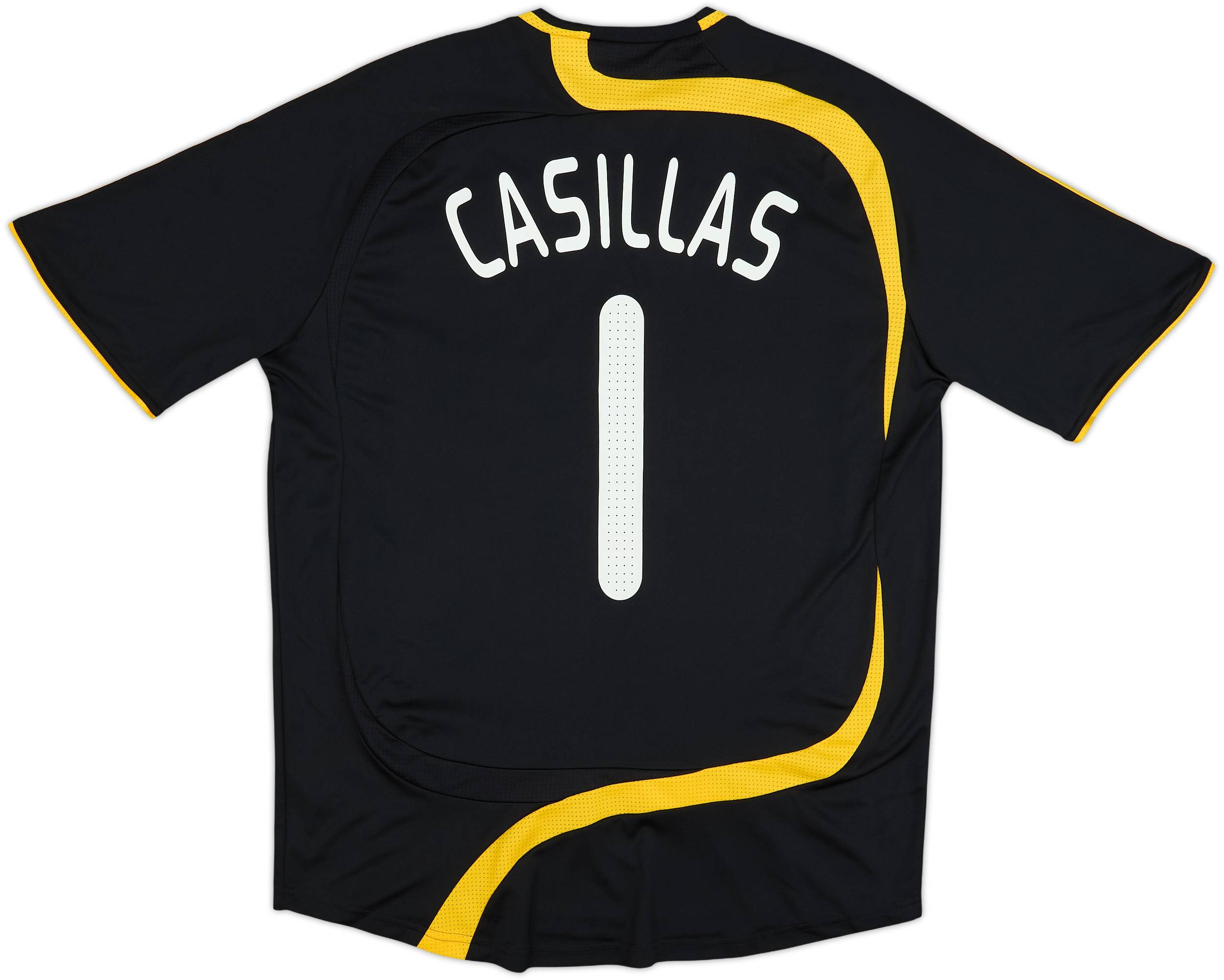 2008-10 Spain GK S/S Shirt Casillas #1 - 9/10 - (L)