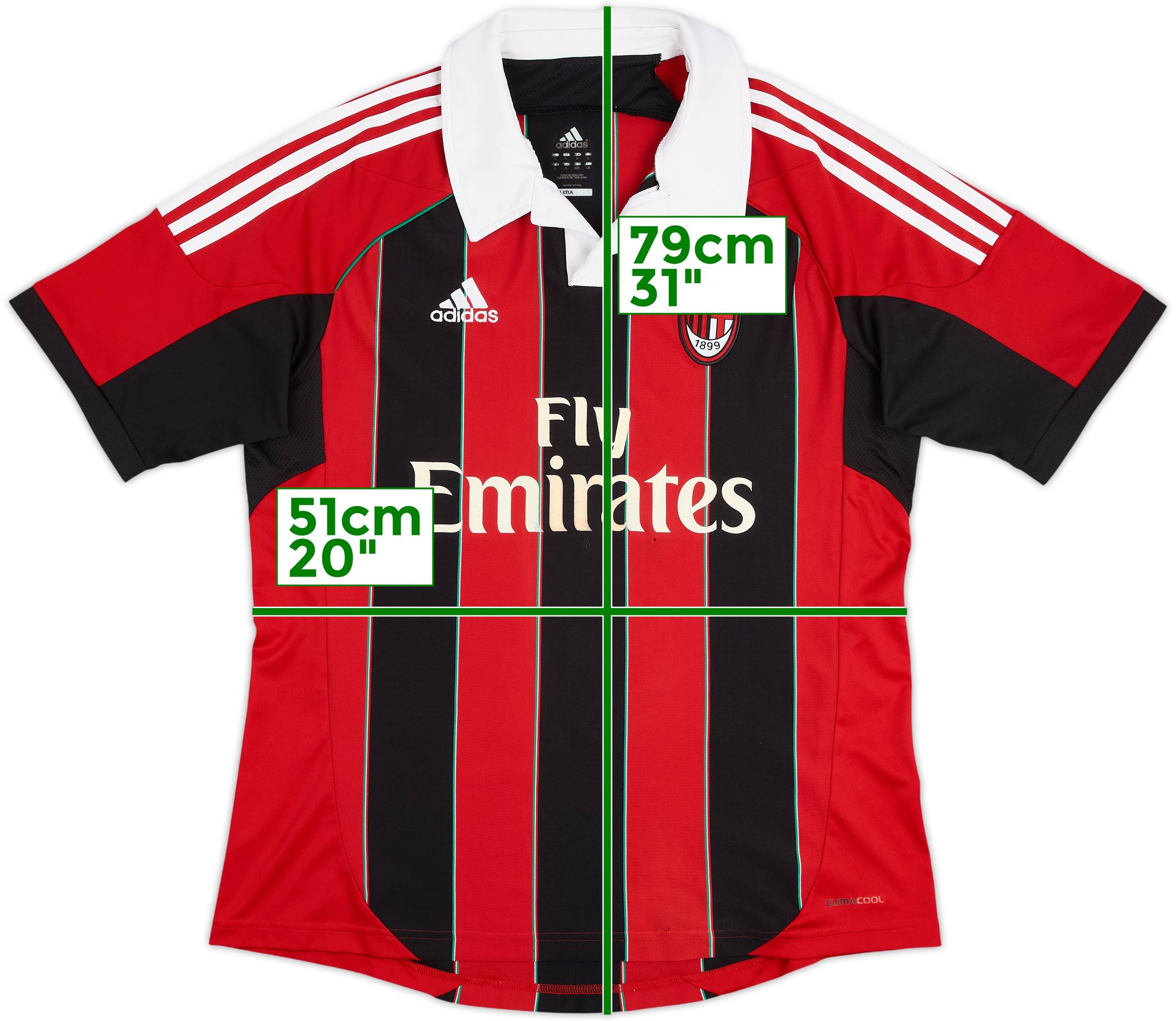 2012-13 AC Milan Home Shirt - 5/10 - (L)