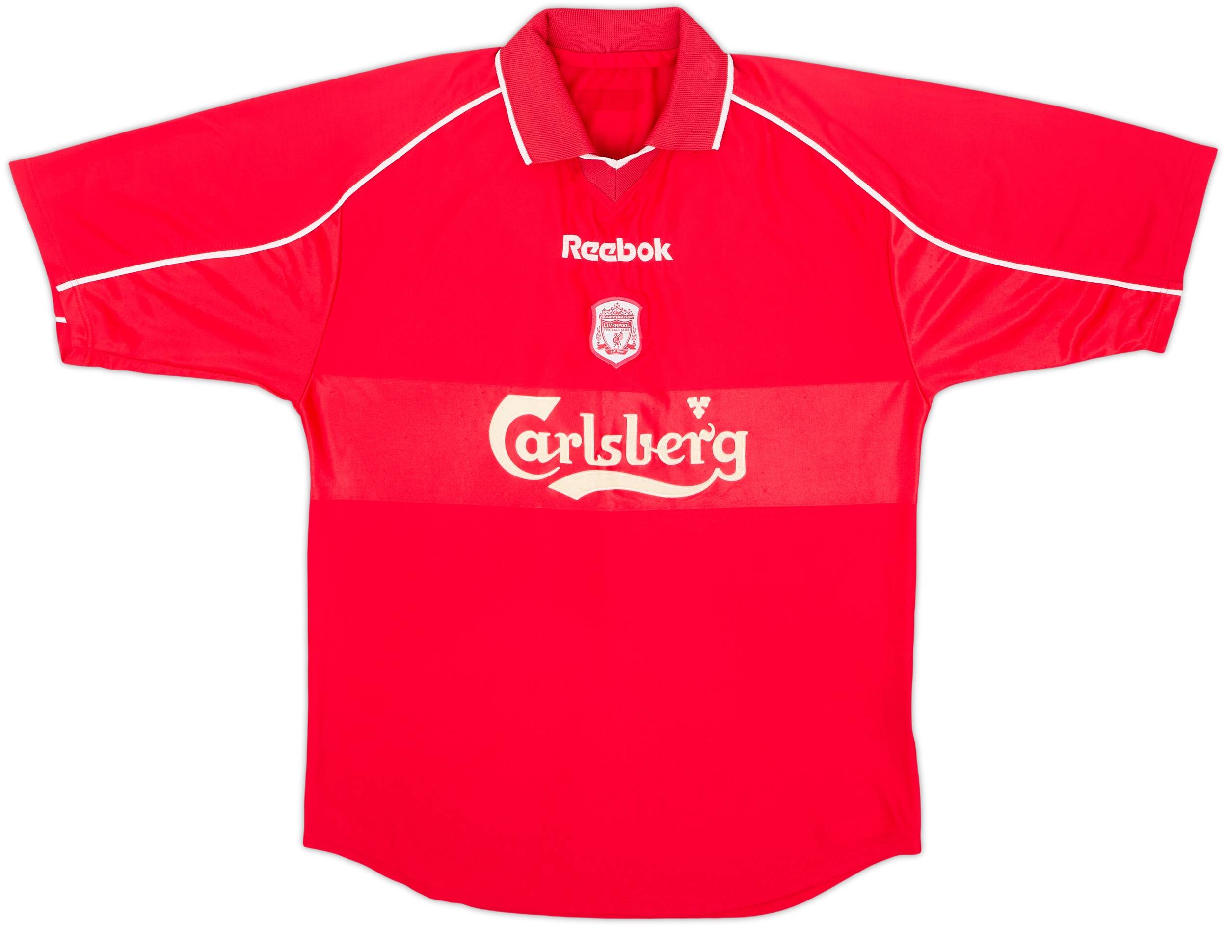 2000-02 Liverpool Home Shirt Heskey #8 - 7/10 - (M)