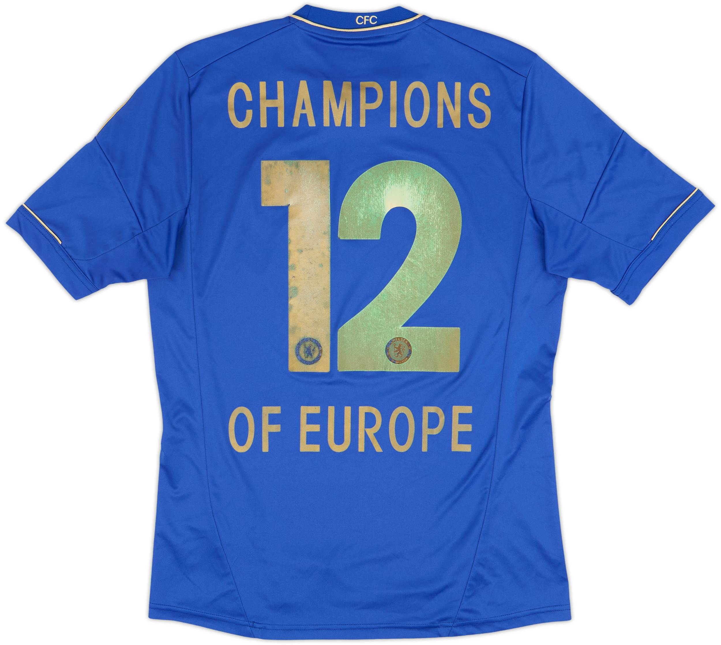 2012-13 Chelsea Home Shirt Champions of Europe #12 - 5/10 - (M)