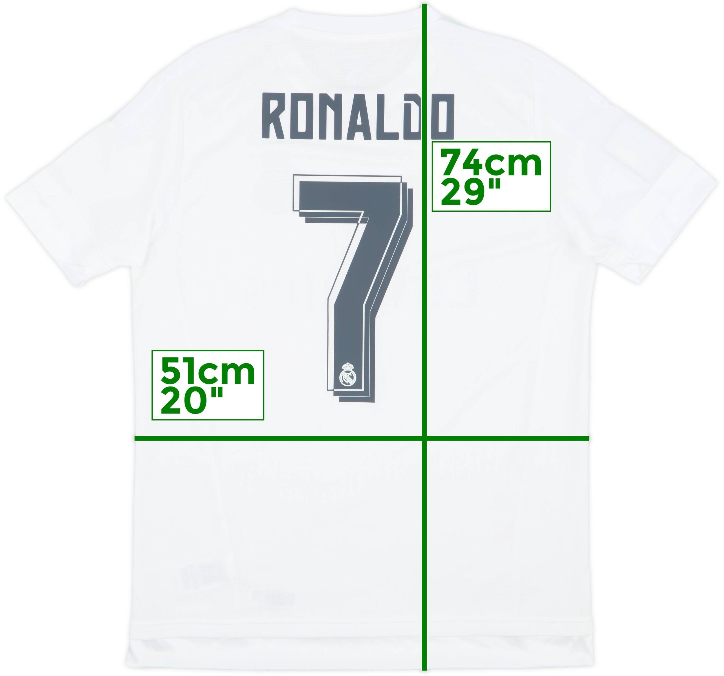 2015-16 Real Madrid Home Shirt Ronaldo #7 - 6/10 - (M)