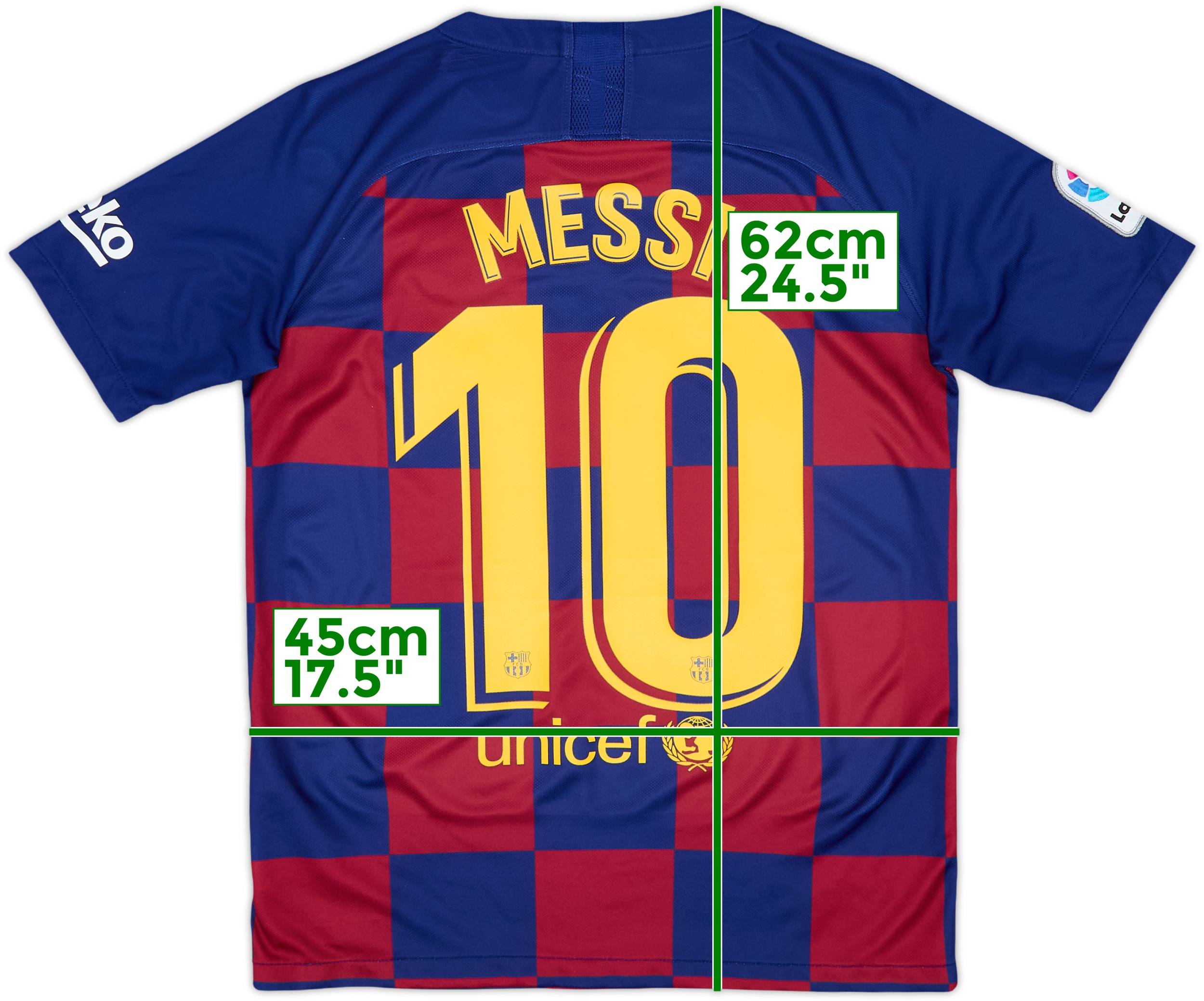 2019-20 Barcelona Home Shirt Messi #10 - 8/10 - (XL.Boys)