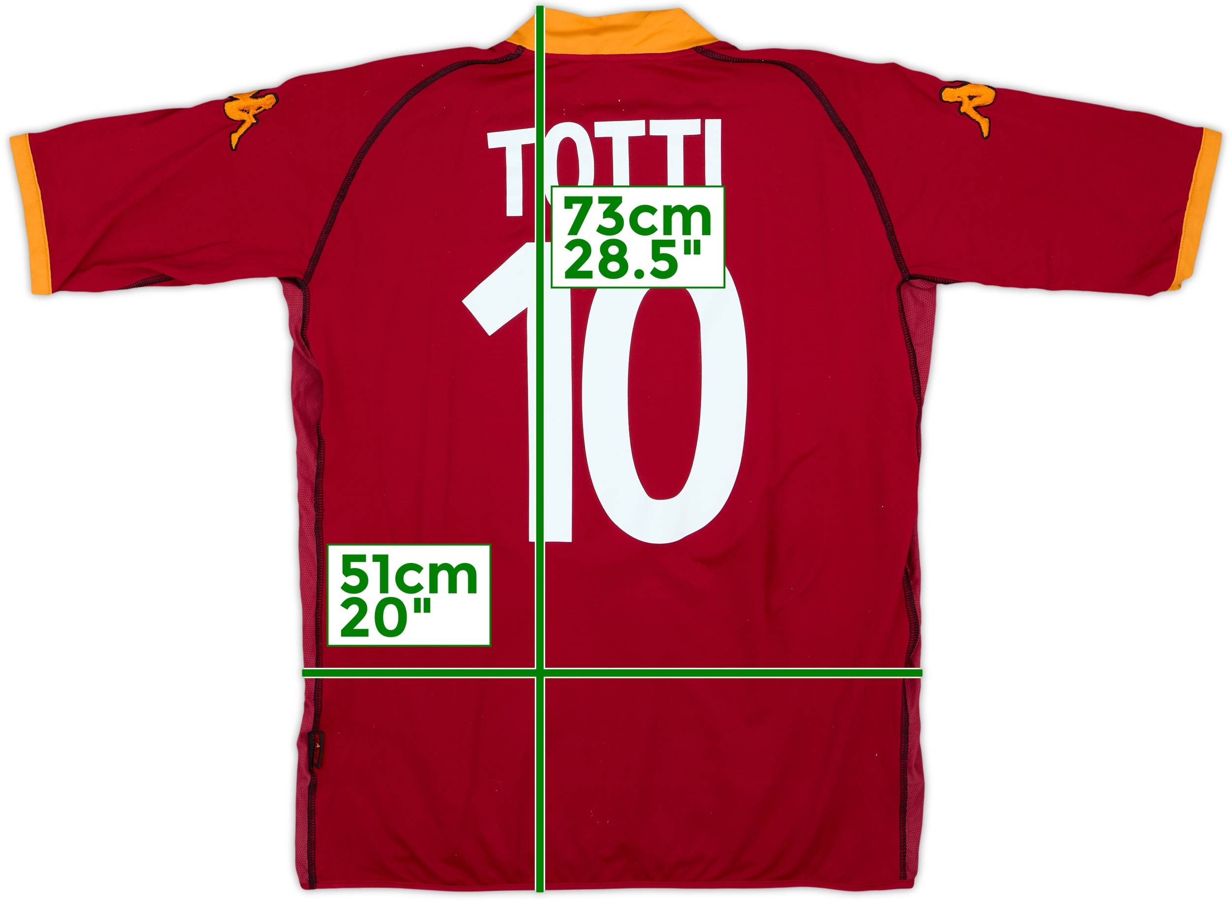 2002-03 Roma Home Shirt Totti #10 - 6/10 - (XXL)