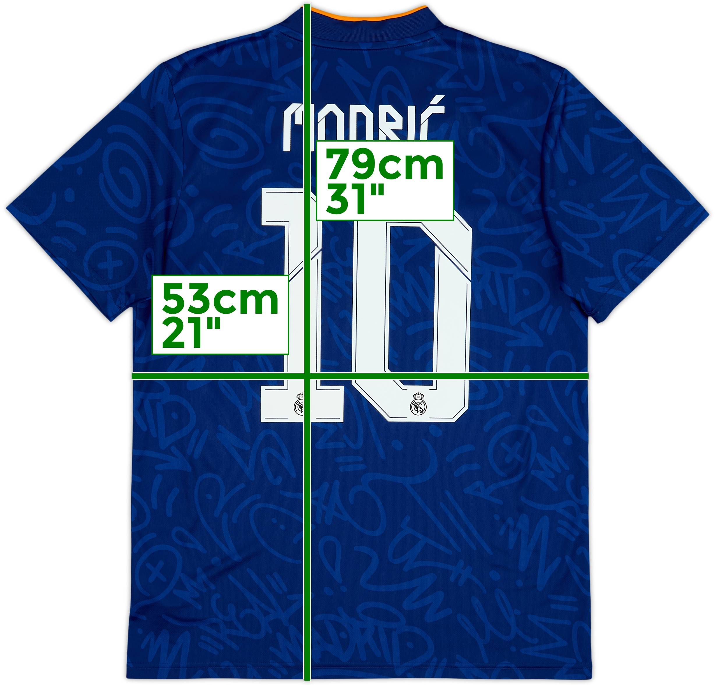 2021-22 Real Madrid Away Shirt Modric #10 - 8/10 - (M)