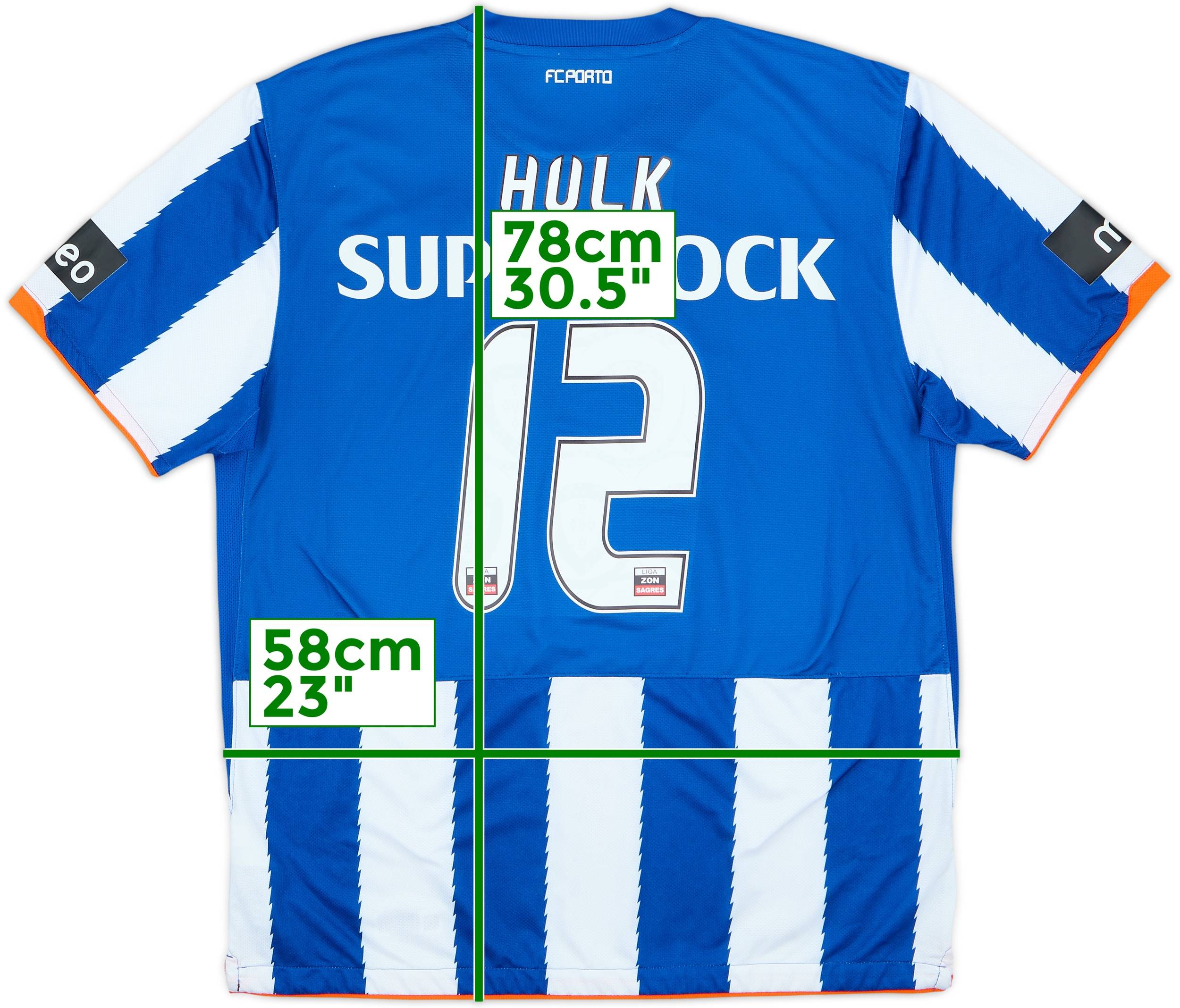 2010-11 Porto Home Shirt Hulk #12 - 8/10 - (XL)