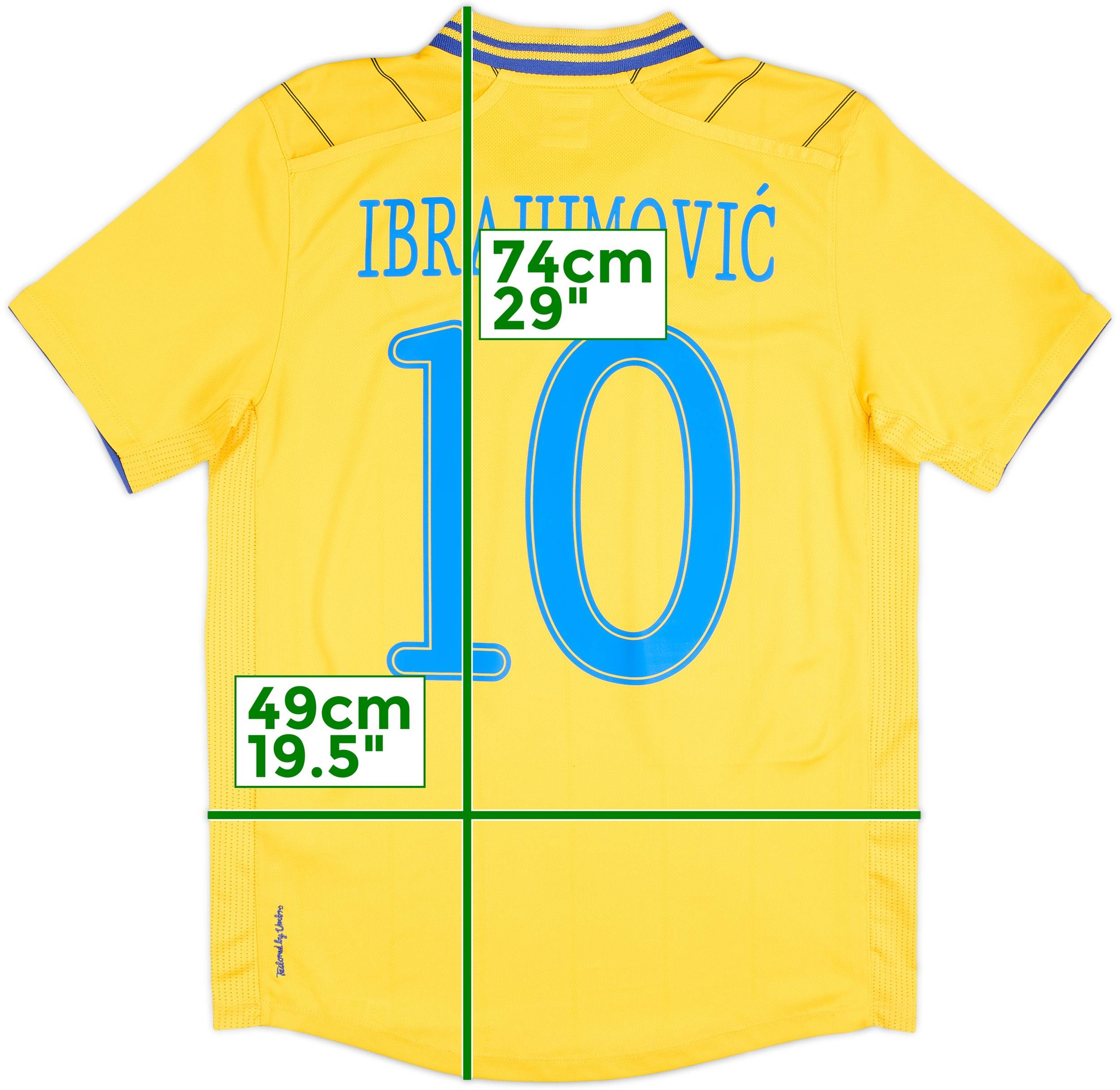 2012-13 Sweden Home Shirt Ibrahimovic #10 - 9/10 - (M)