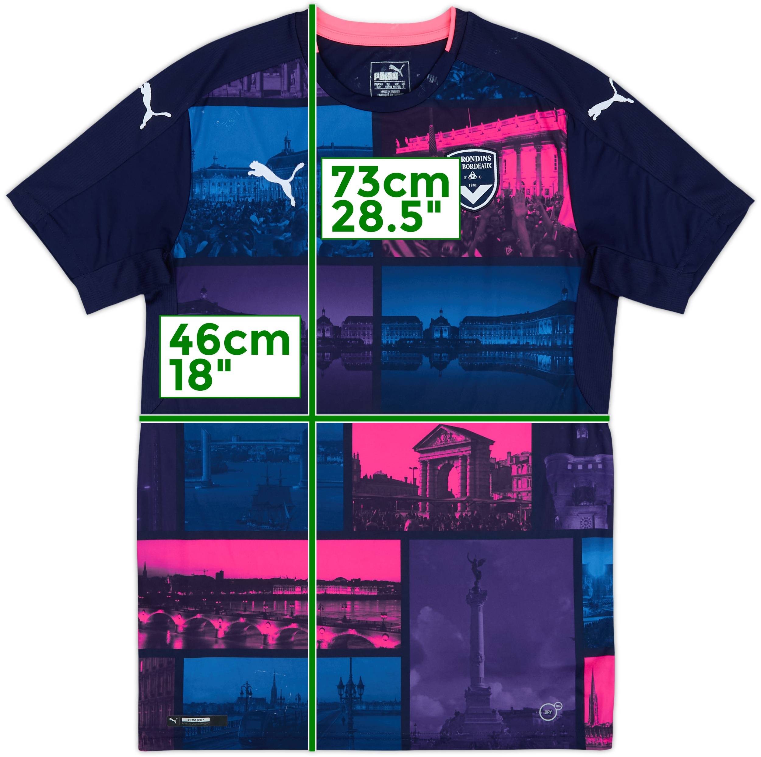 ジロンダン・ボルドー 2016-17シーズン サード ユニフォーム 総柄 プーマ 2016-17 Bordeaux Third Shirt - 7/10 - (S)