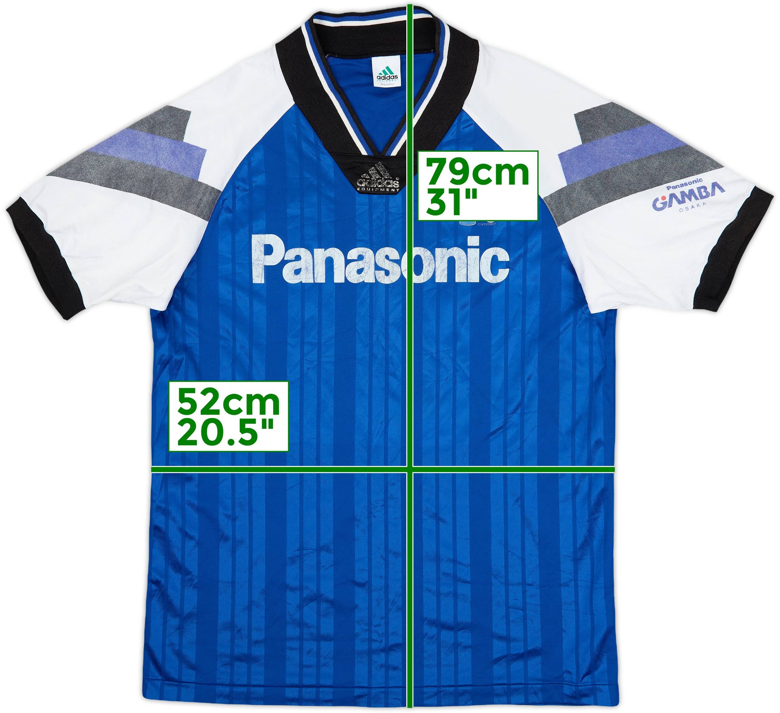 ウェア 1992/93 GAMBA OSAKA Adidas Home Shirt 1992 Gamba Osaka Home Shirt - 5/10 - (L)
