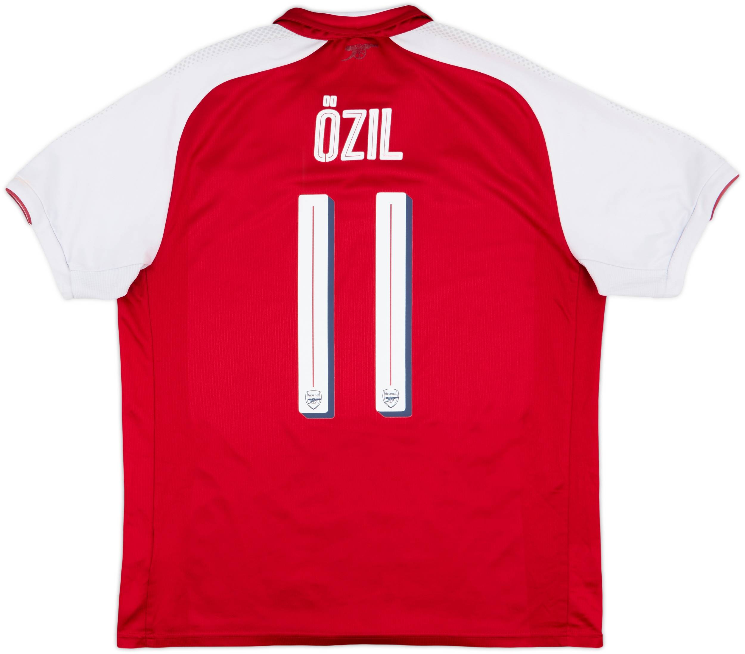 【美品】アーセナル ÖZIL 11 シャツ 2017-18 Arsenal Home Shirt Ozil #11 - 5/10 - (L)