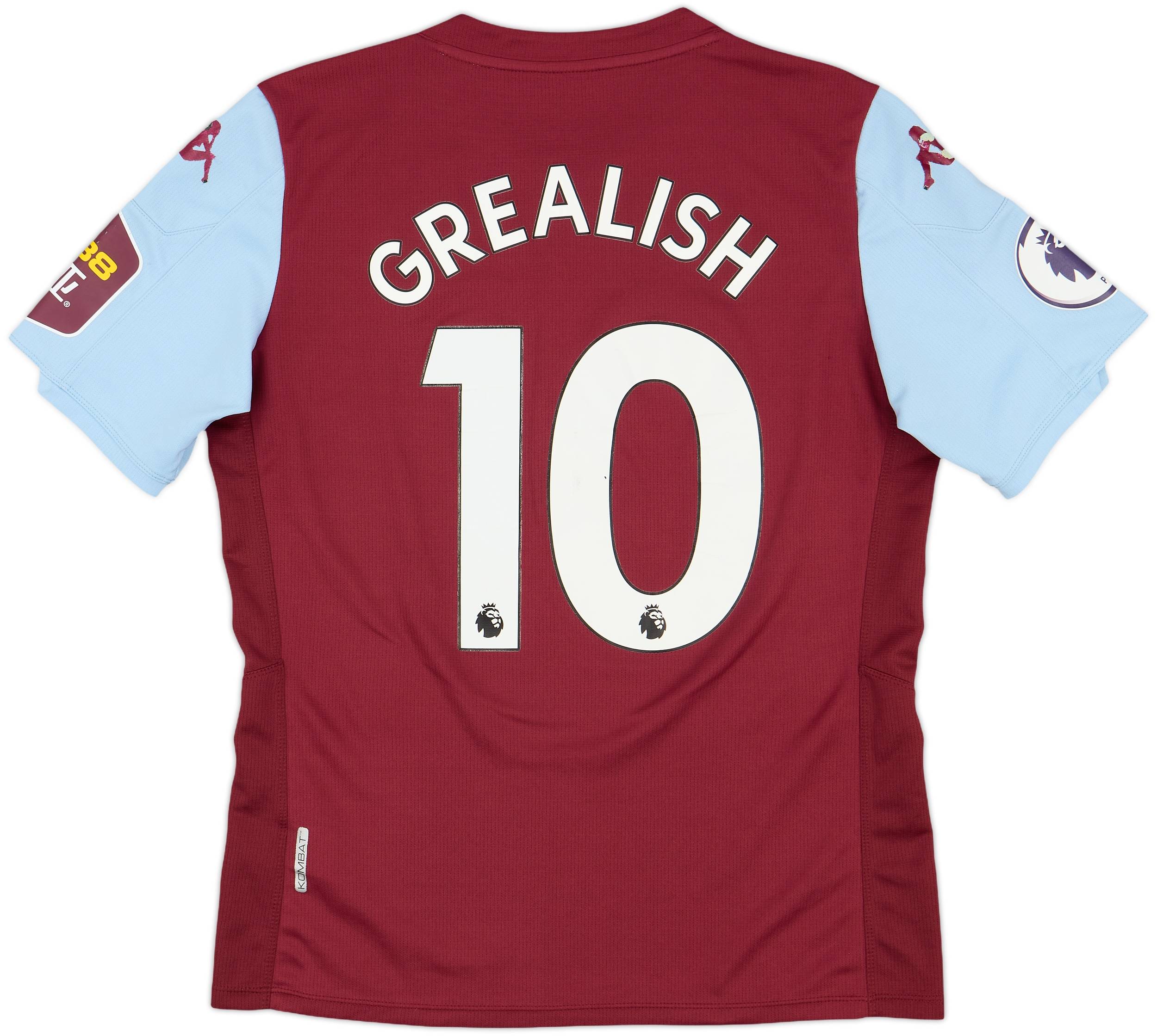 2020-21 Aston Villa Home Shirt Grealish #10 - 5/10 - (M)