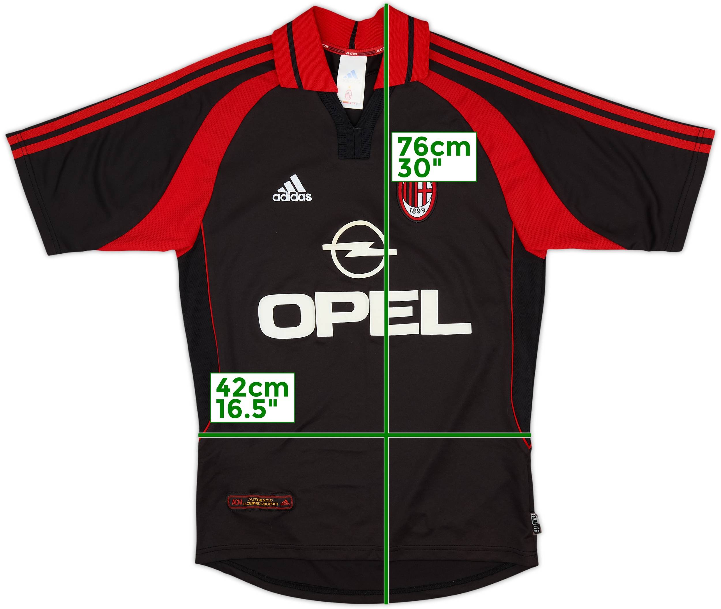 2000-01 AC Milan Third Shirt - 9/10 - (S)