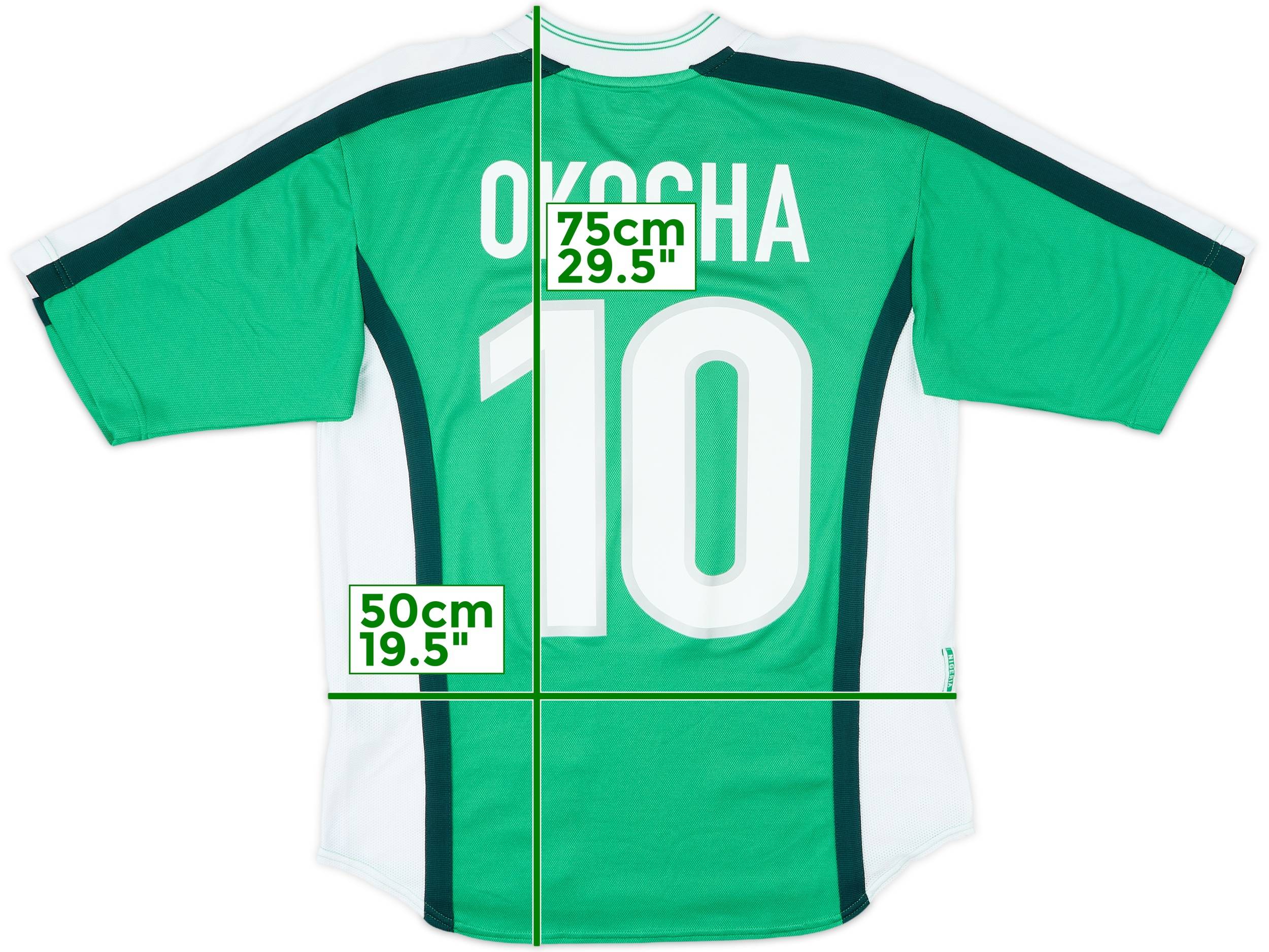 1998-00 Nigeria Home Shirt Okocha #10 - 10/10 - (S)