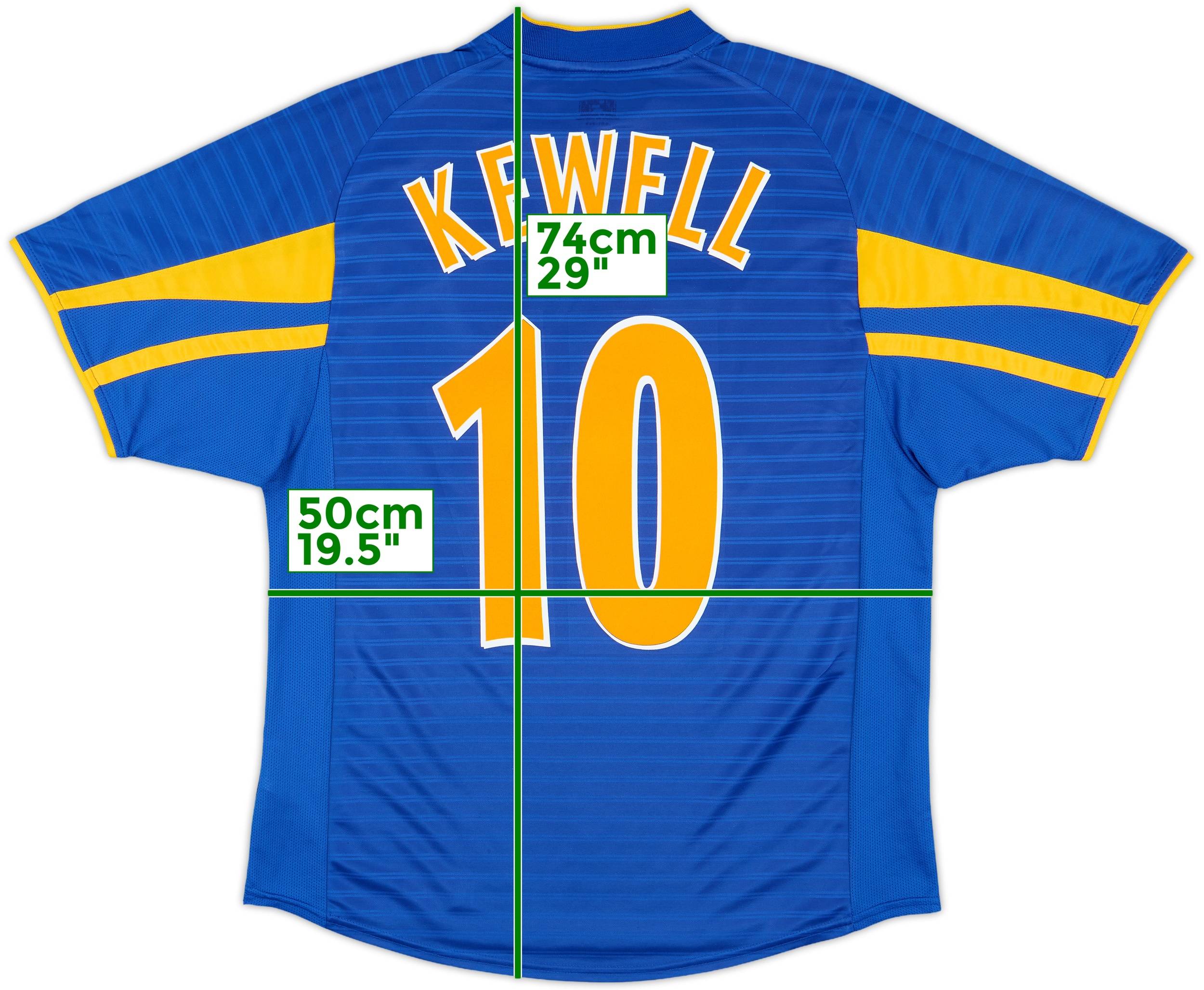 2001-03 Leeds United Away Shirt Kewell #10 - 9/10 - (S)
