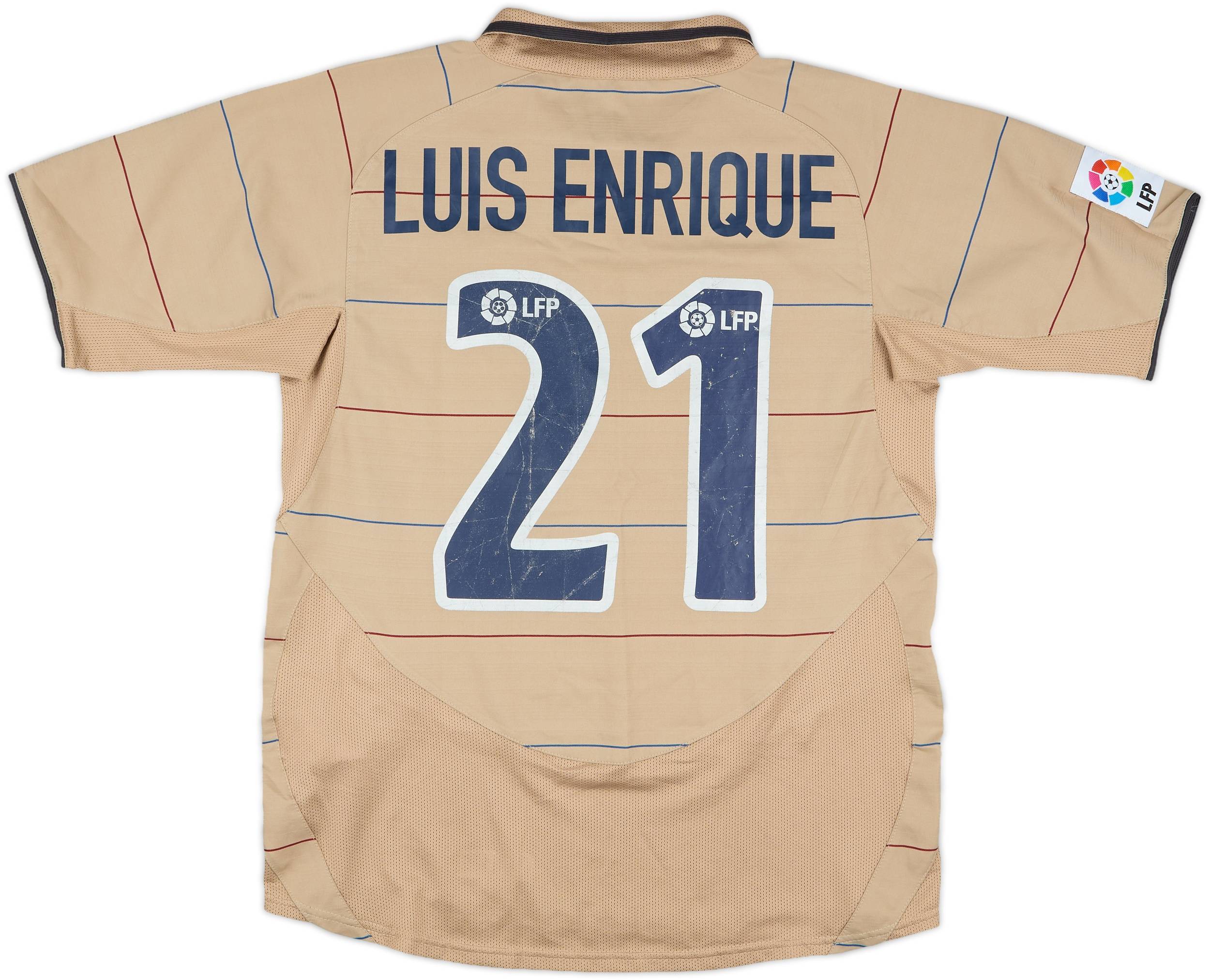 2003-05 Barcelona Away Shirt Luis Enrique #21 - 6/10 - (XL.Boys)