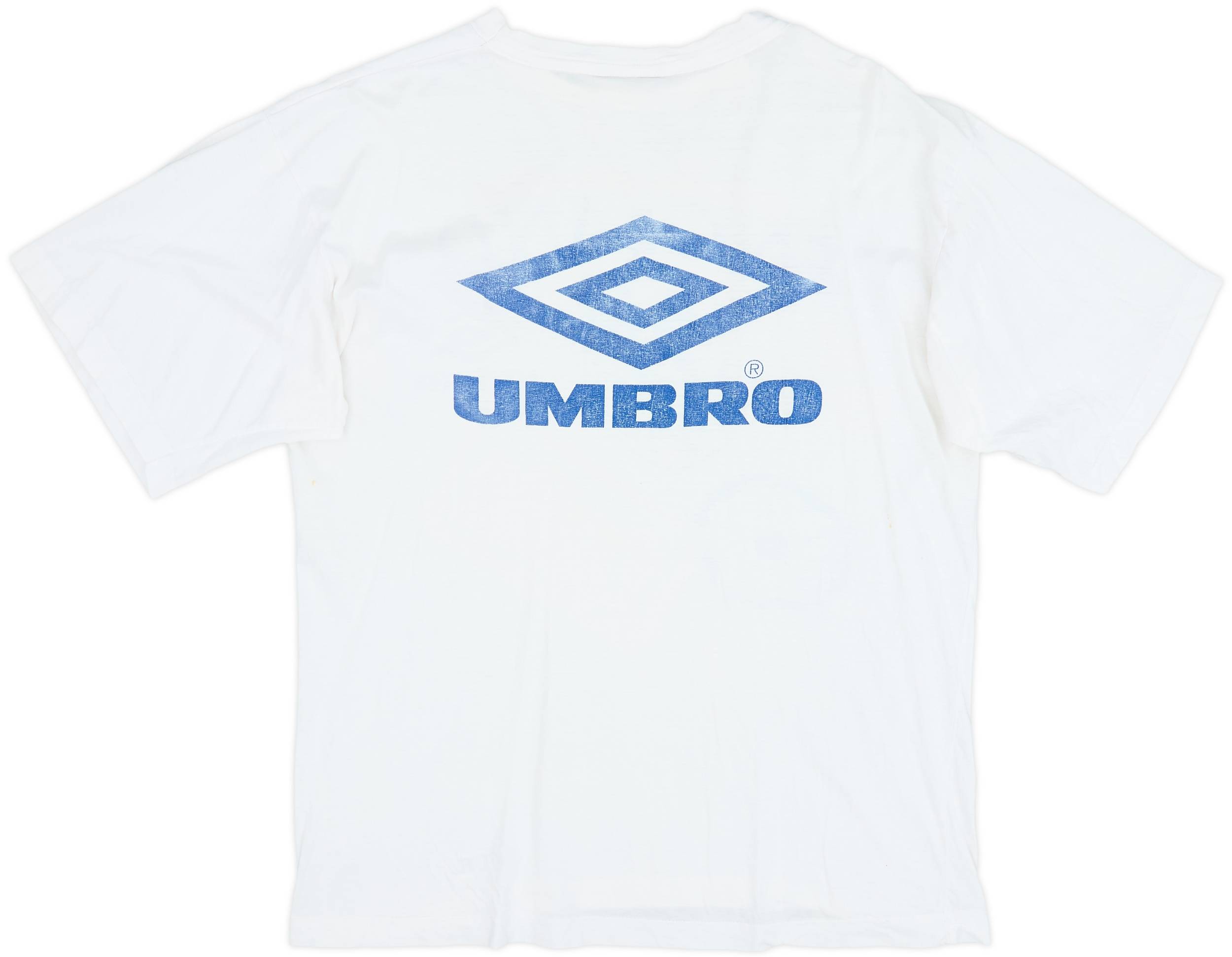 希少UMBRO EURO 96 England vintage T-shirts 1996 England European Championship Umbro Cotton Tee - 6/10 - (XL)
