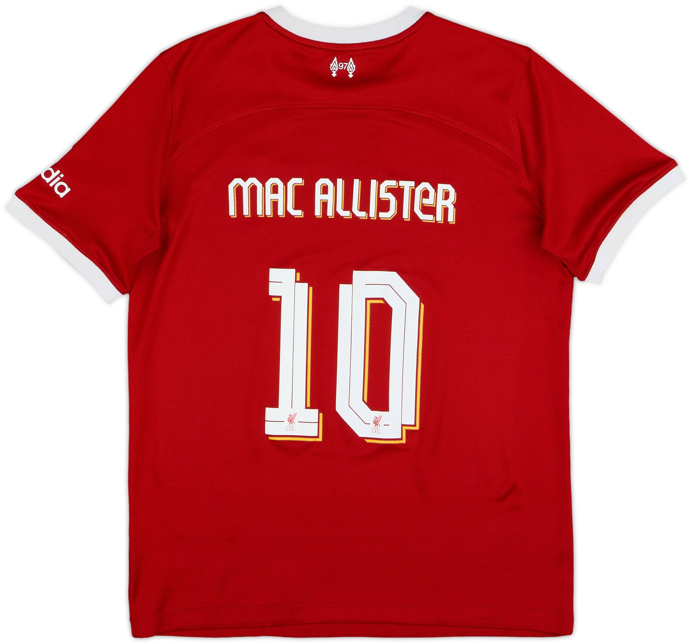 リバプールFC アディダス シャツ MAC ALLISTER 10 Alexis Mac Allister Liverpool Shirt | Home Shirt & Number