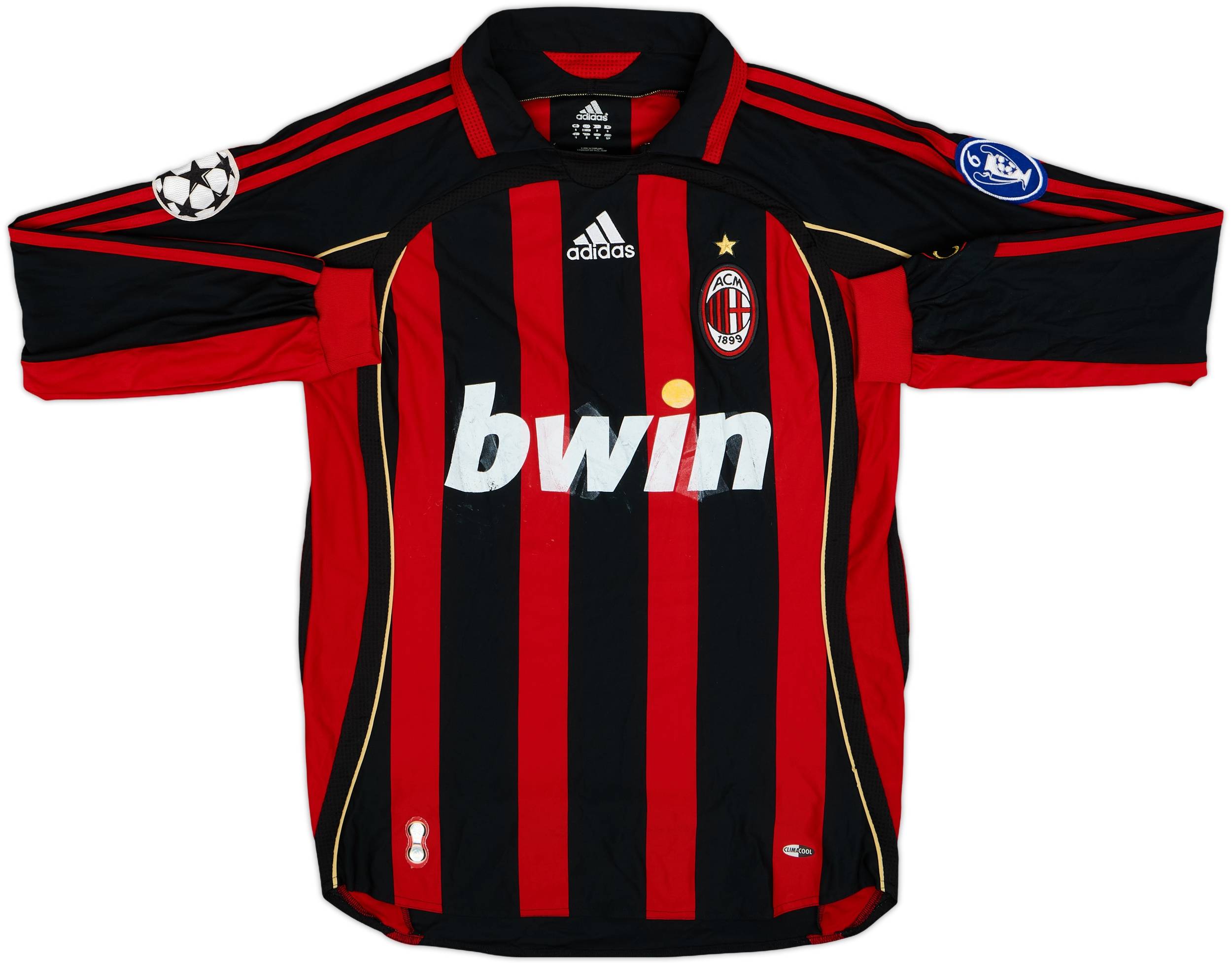 2006-07 AC Milan Home L/S Shirt - 4/10 - (S)