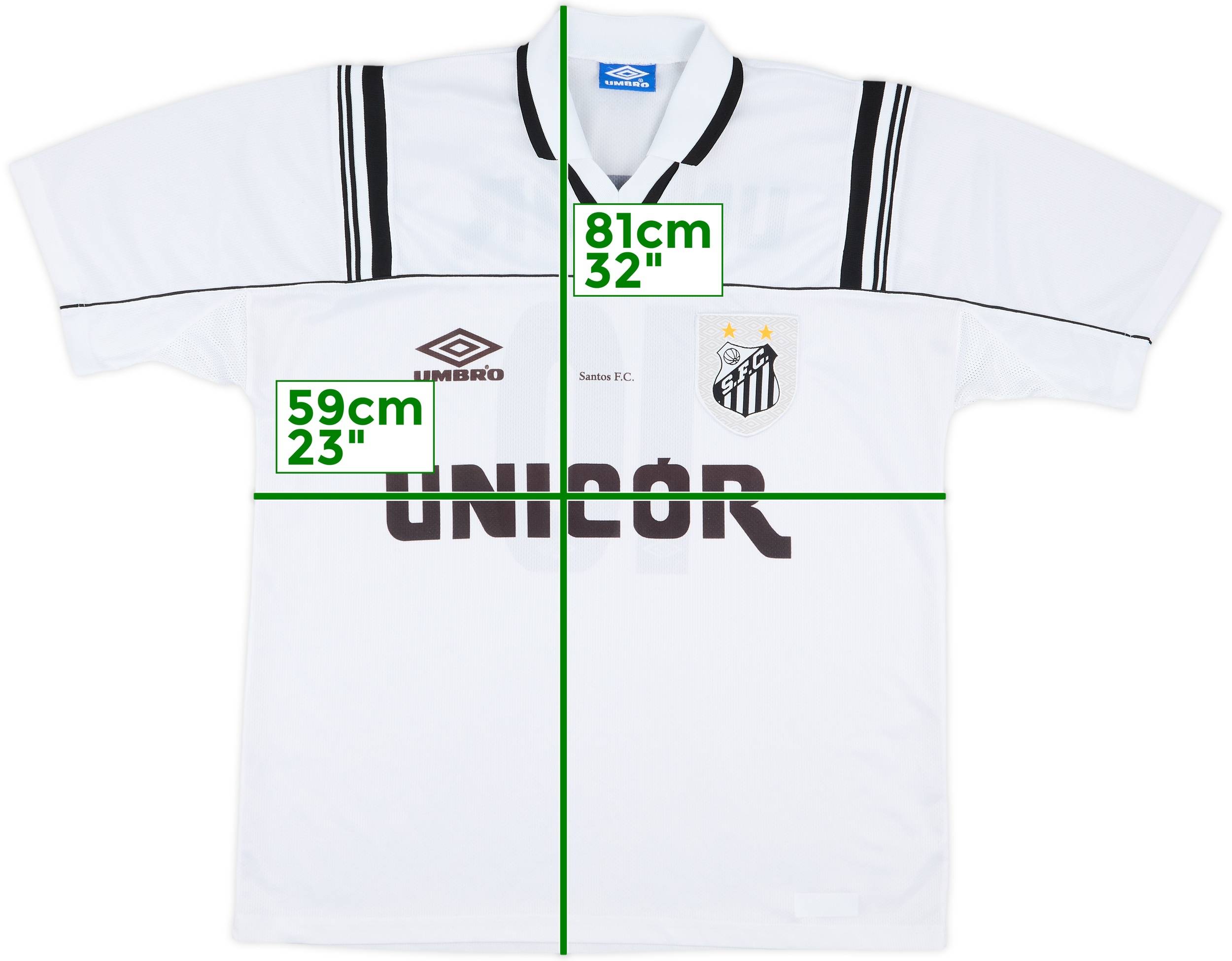1997 Santos Third Shirt #10 - 9/10 - (XL)
