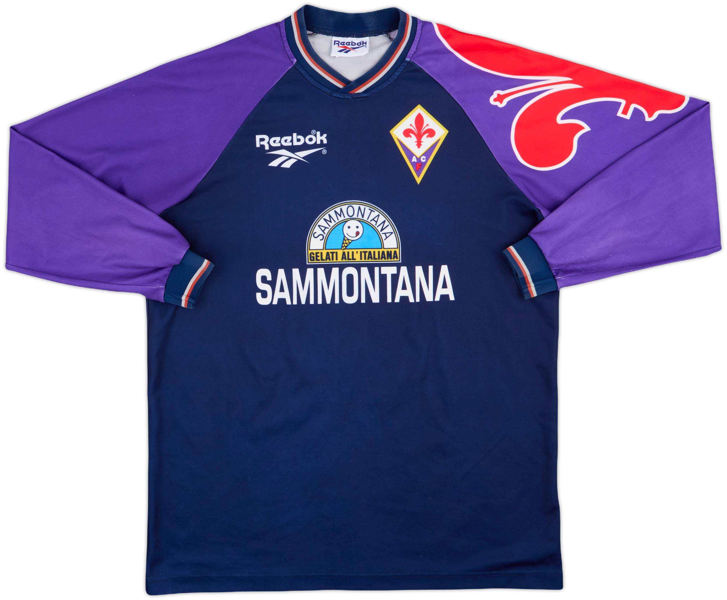 1995-96 Fiorentina Reebok Training L/S Shirt - 7/10 - (L)