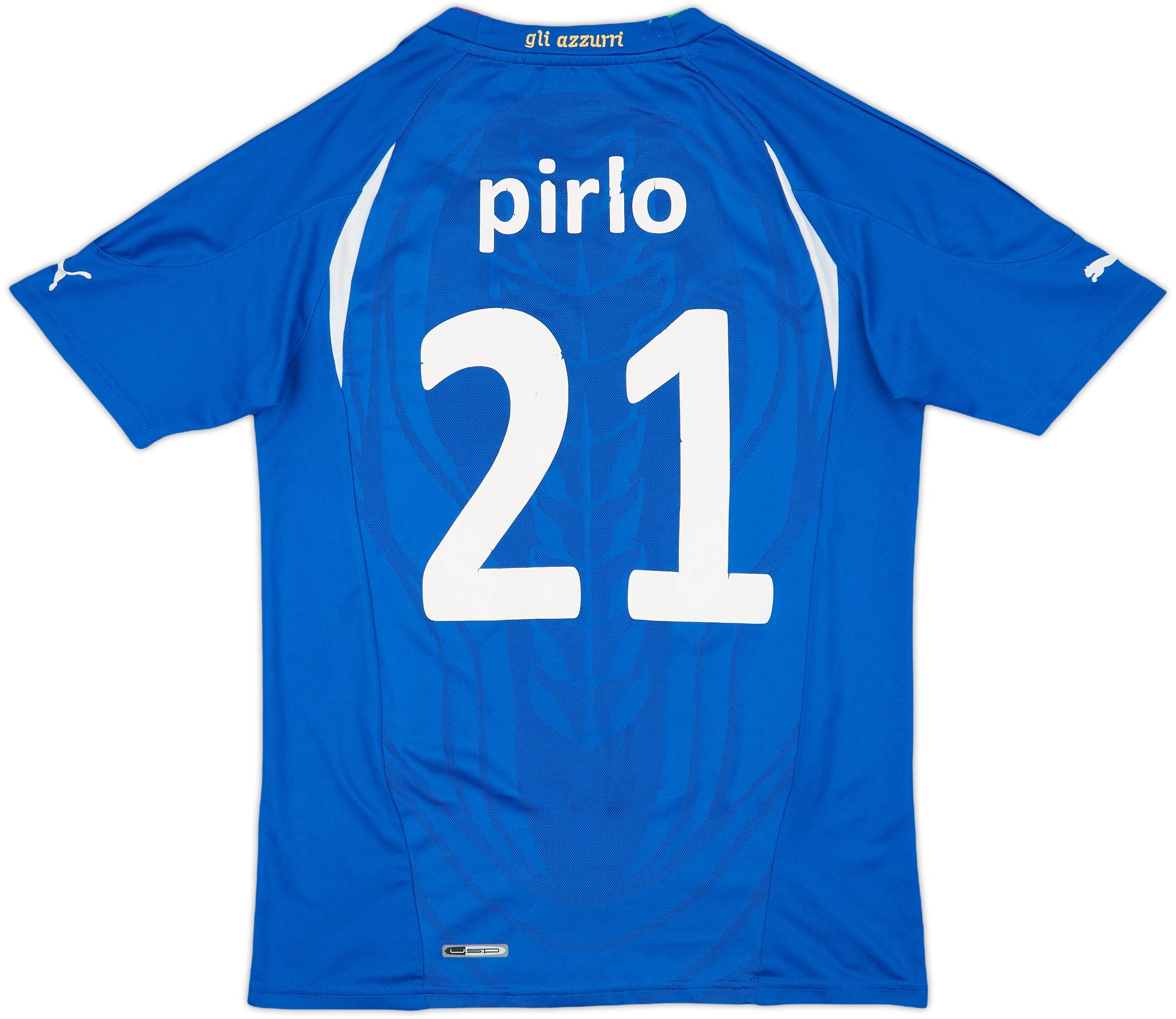 2010-12 Italy Basic Home Shirt Pirlo #21 - 5/10 - (S)